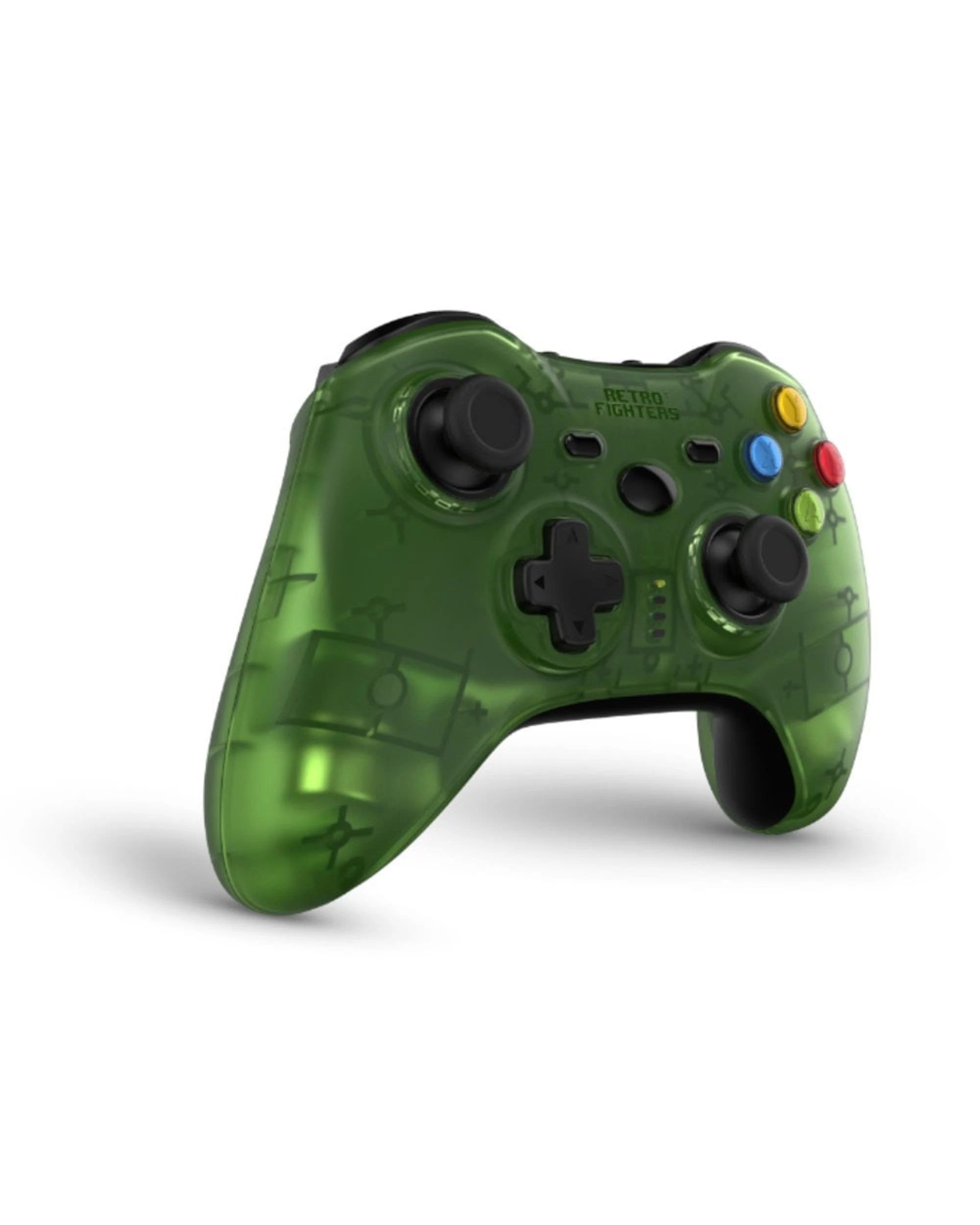 2 Retro Fighters Hunter 360 Xbox 360 Wireless Gamepad - Green, 2 of 3