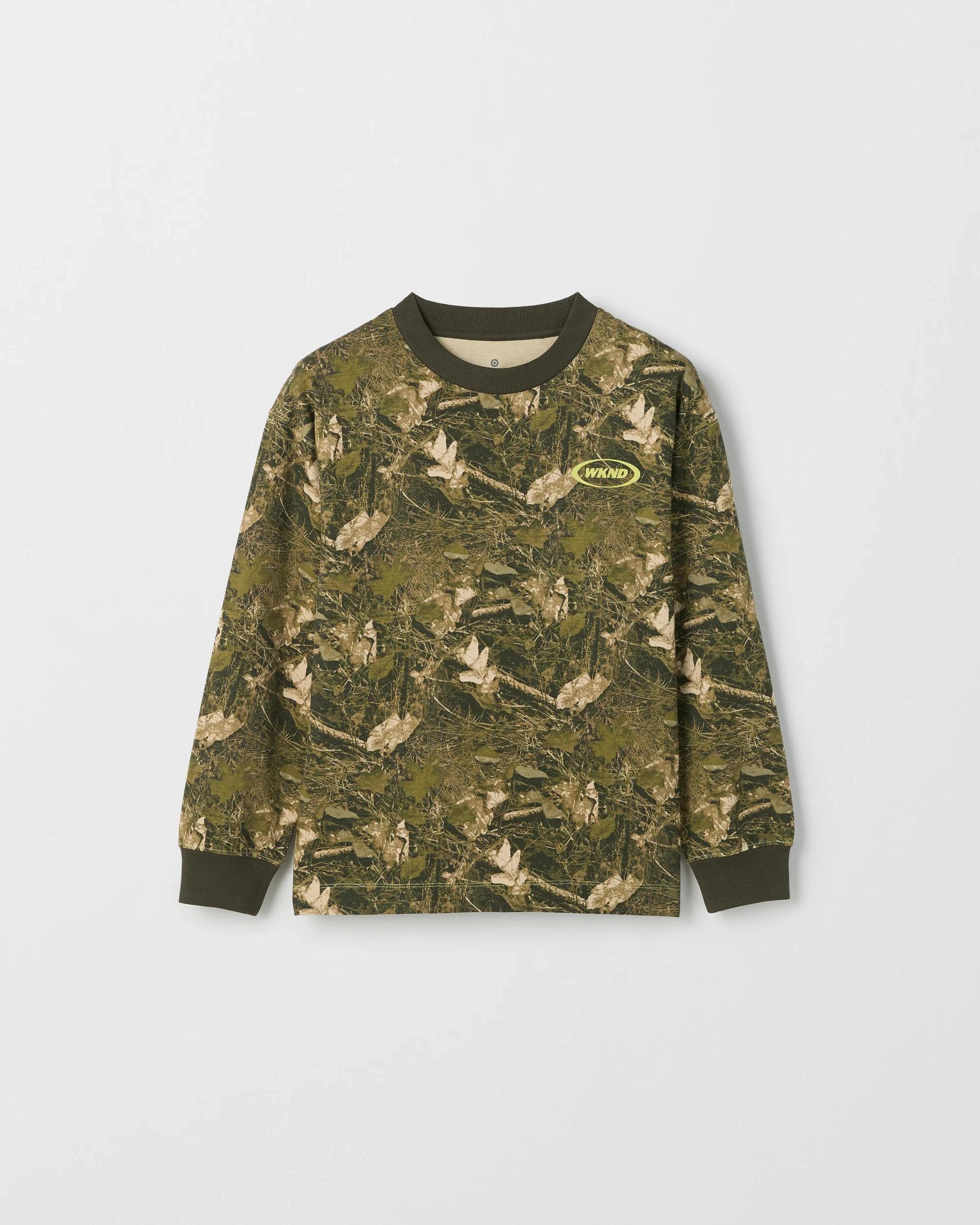 5 Target Kids Australian Cotton Long Sleeve Heavyweight T-Shirt CAMO, 5 of 7