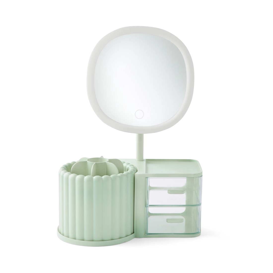 5 Cosmetic Organiser with Mirror - Sage, 5 of 10
