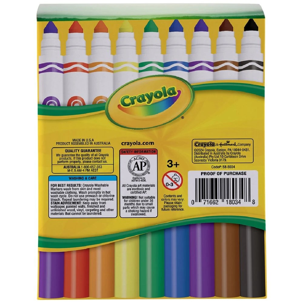 5 32 Pack Crayola Washable Broadline Markers Sharepack
 - Multi, 5 of 5