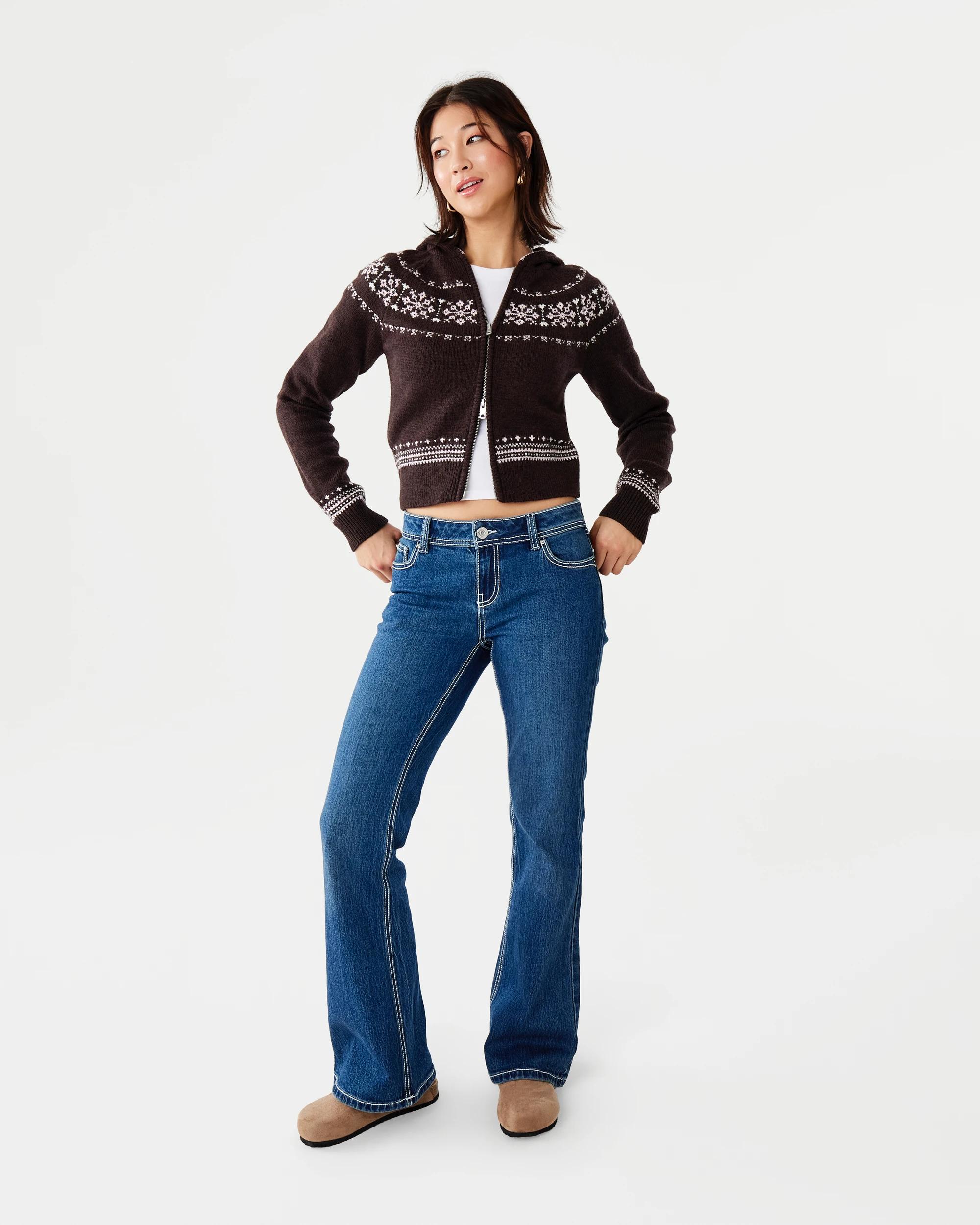 5 Fair Isle Knit Hoodie Brn Flwer, 5 of 10