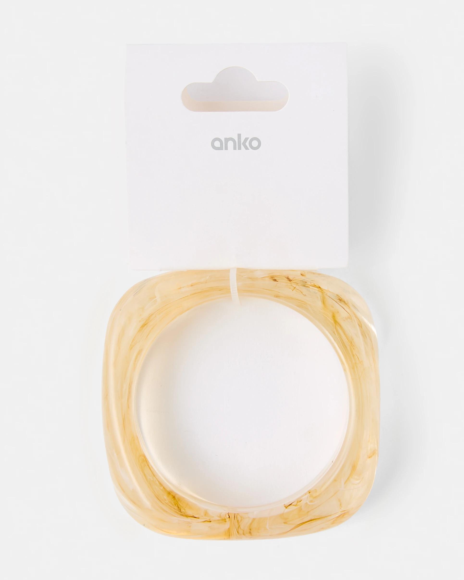 4 Chunky Bangle - Beige Beige, 4 of 4