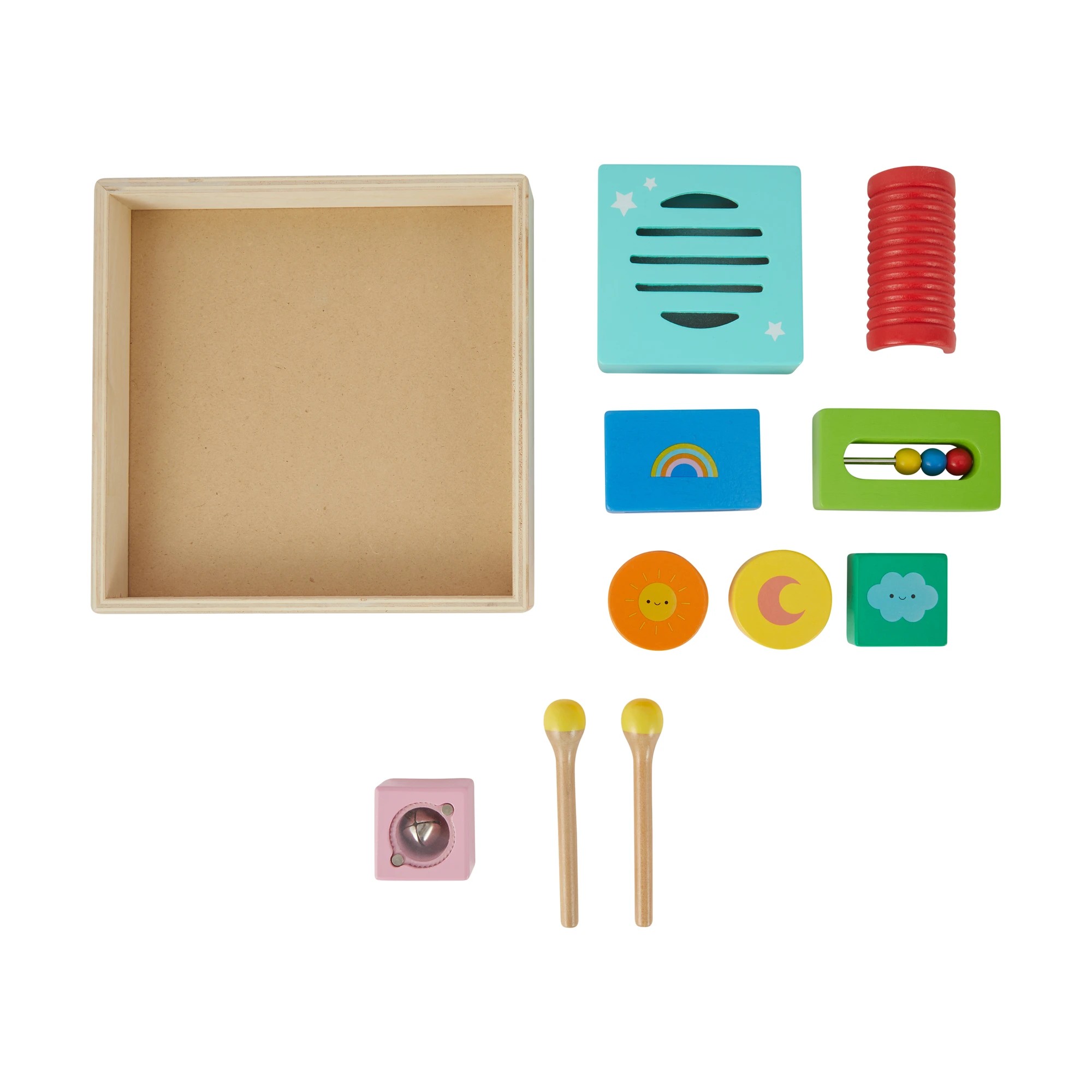 7 10 Piece Wooden Music Box Bundle Playset, 7 of 8