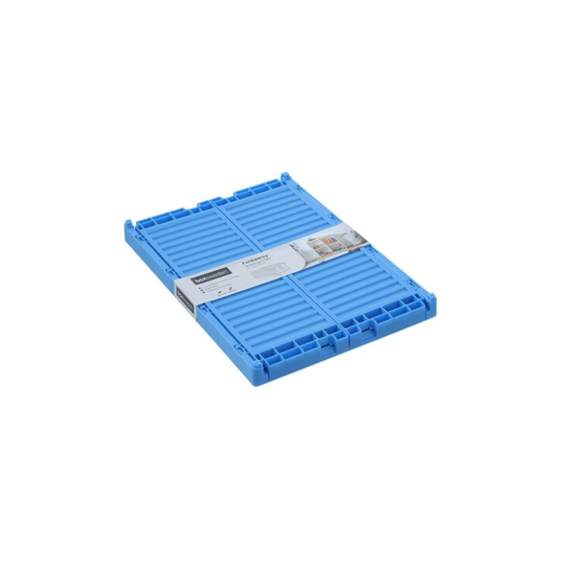 6 Boxsweden Foldaway Crate Storage 29x21cm Collapsible Storage Stackable
 - multi, 6 of 8