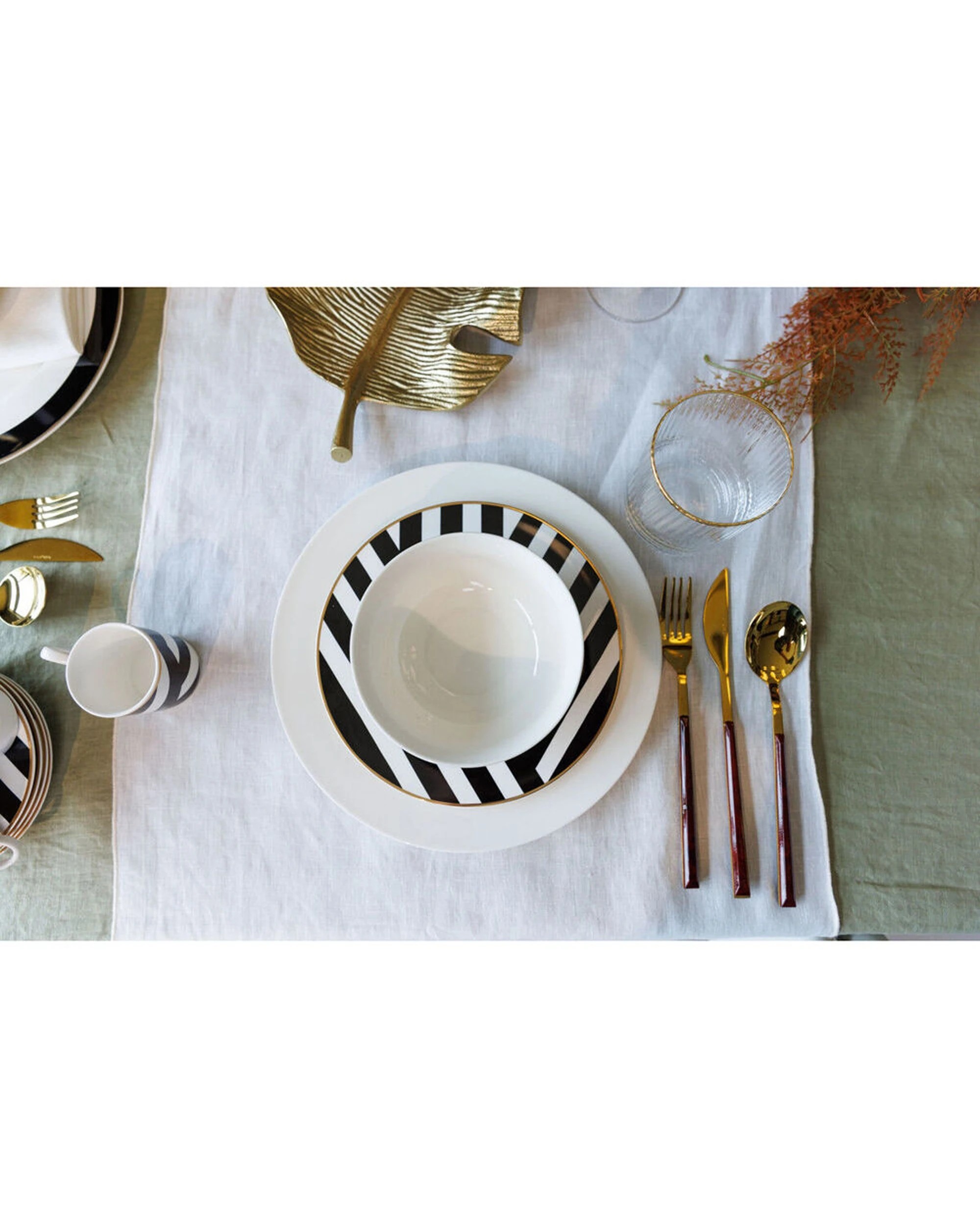 4 Mikasa Luxe Deco 12pc China Dinner Bowls Plates Set - Multi, 4 of 6