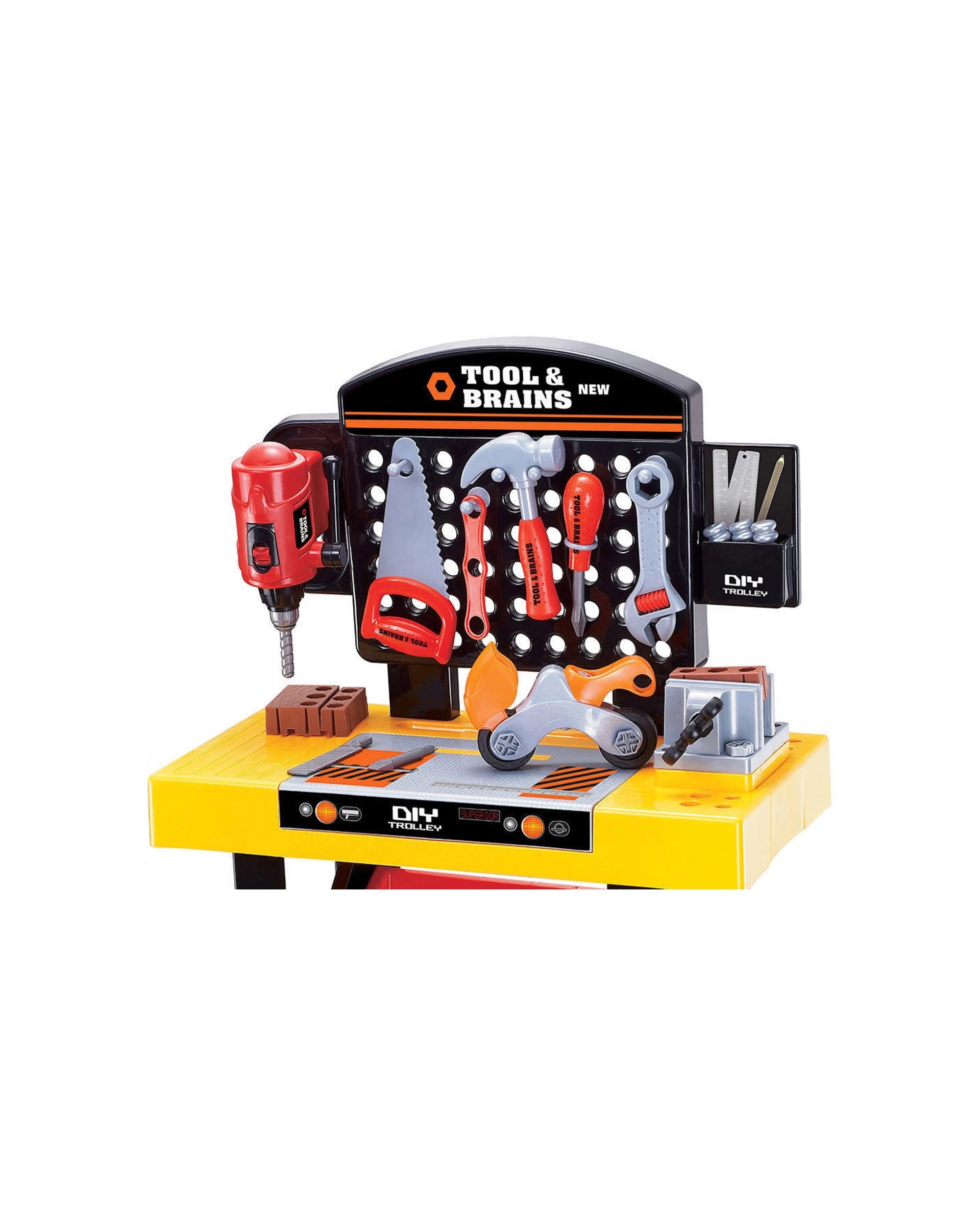 2 Lenoxx Kids Diy Workbench Playset With Realistic Tools And Storage Bench Set - Multi, 2 of 3