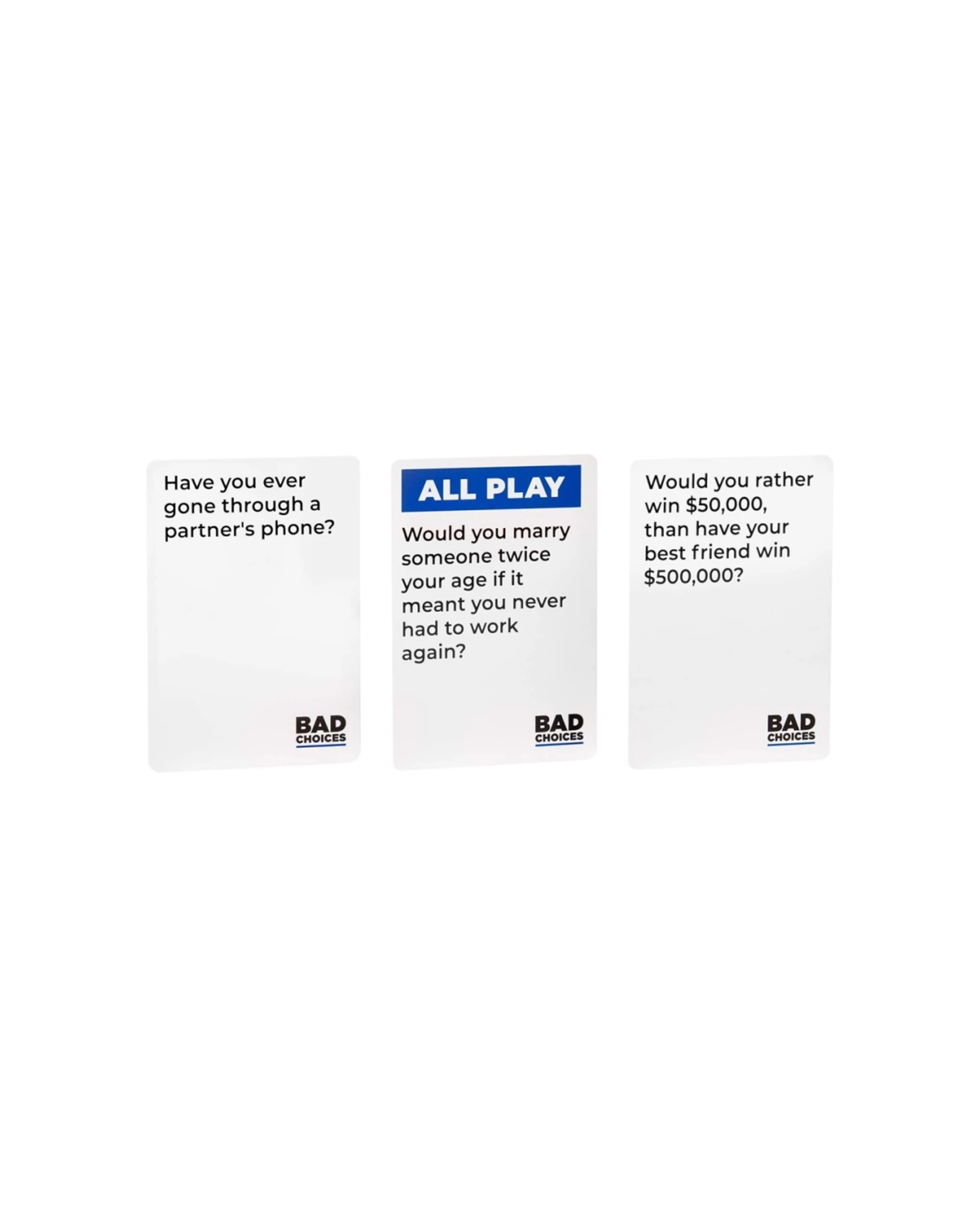 3 Dyce Bad Choices Have You Ever Party Adult Fun Strategic Game - Black, 3 of 6
