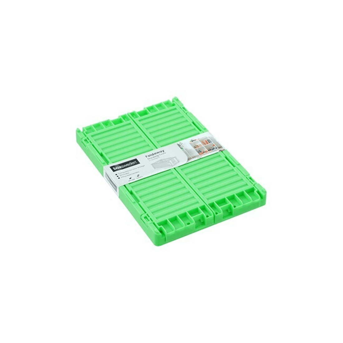 7 BOXSWEDEN Foldaway Crate Storage 6 Pack 21cm x 14cm Collapsible Plastic
 - multi, 7 of 9