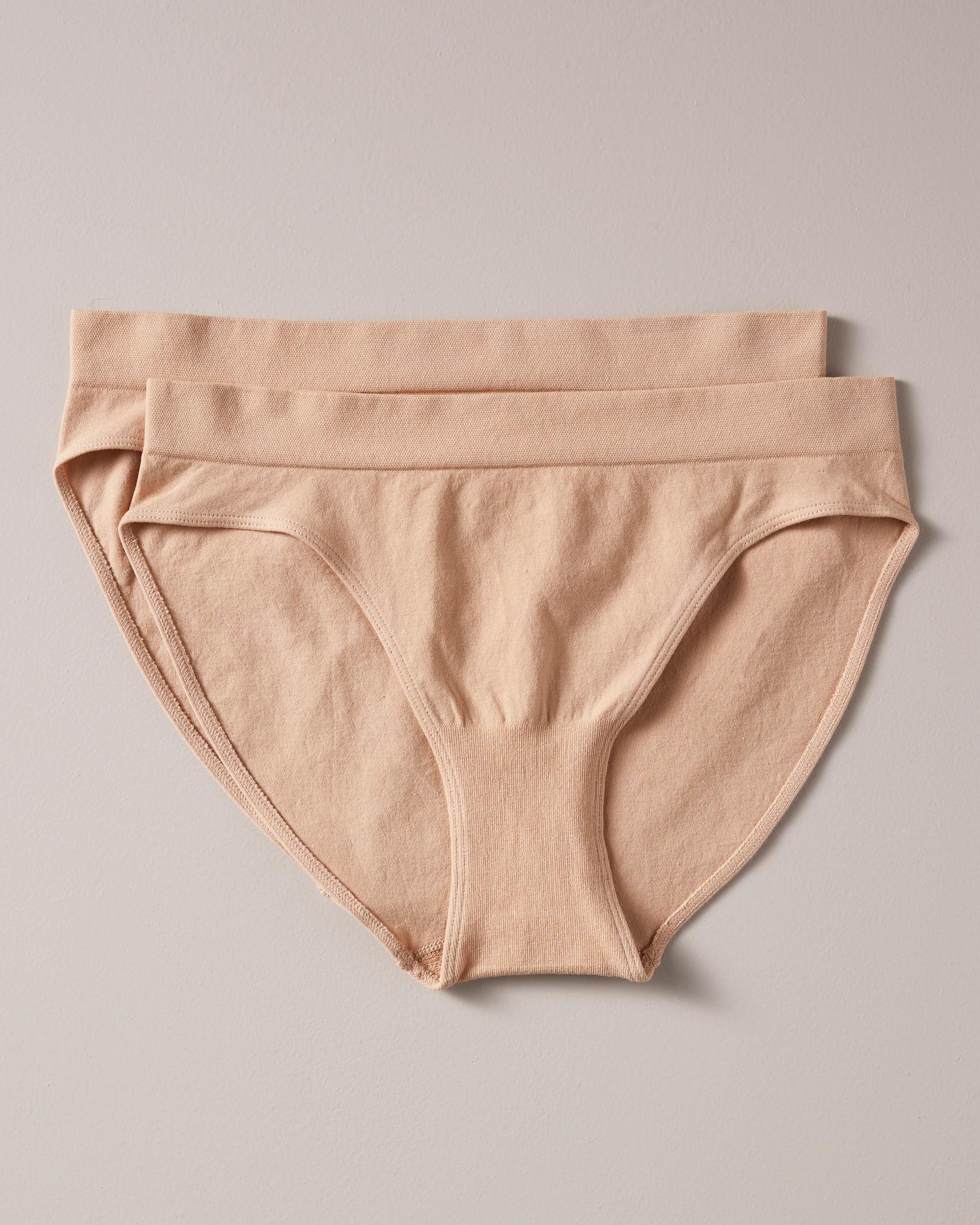 7 Target 2 Pack Cotton Seamfree Bikini Briefs LATTE BROWN, 7 of 8