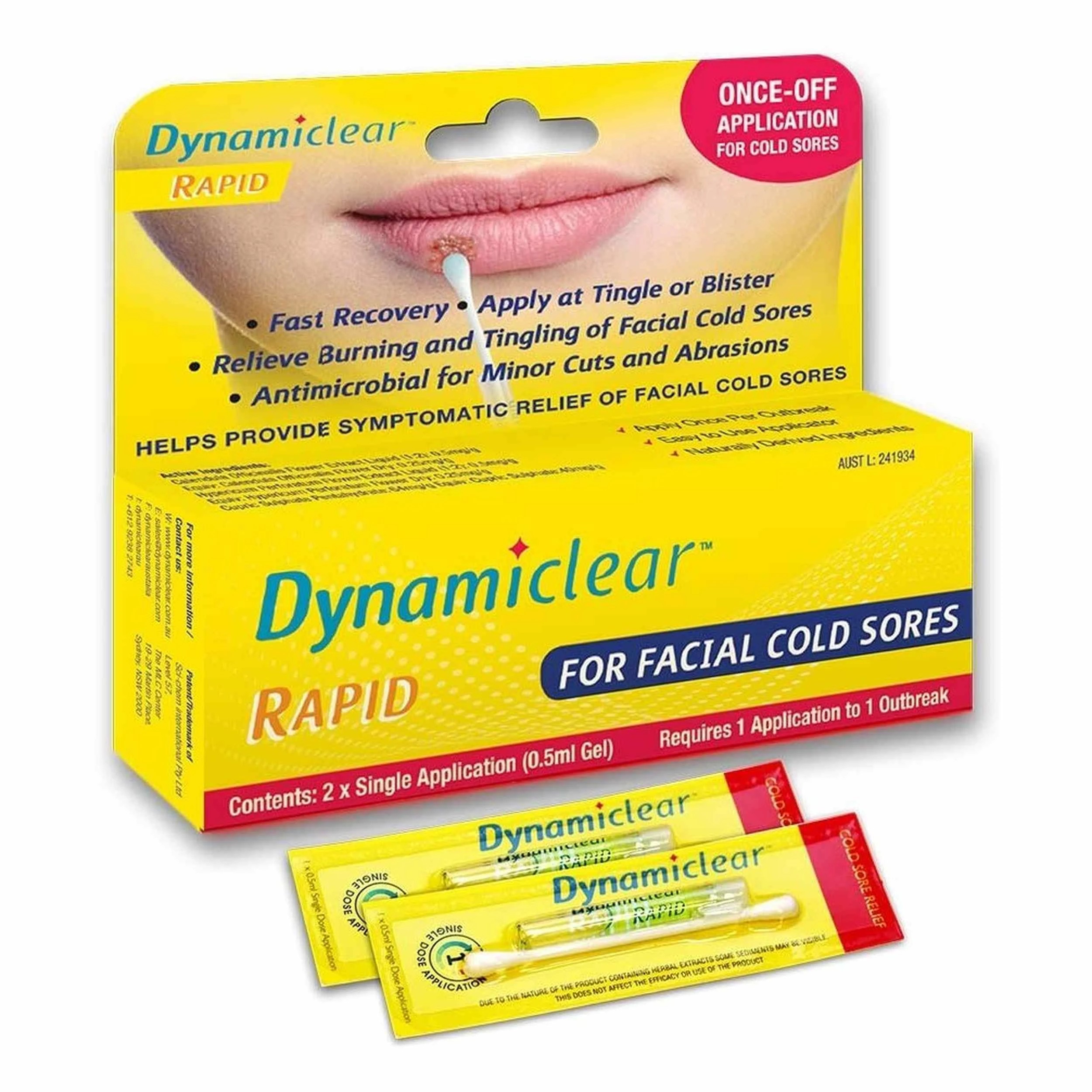1 Dynamiclear Rapid Cold Sore Treatment 2 Pack, 1 of 1