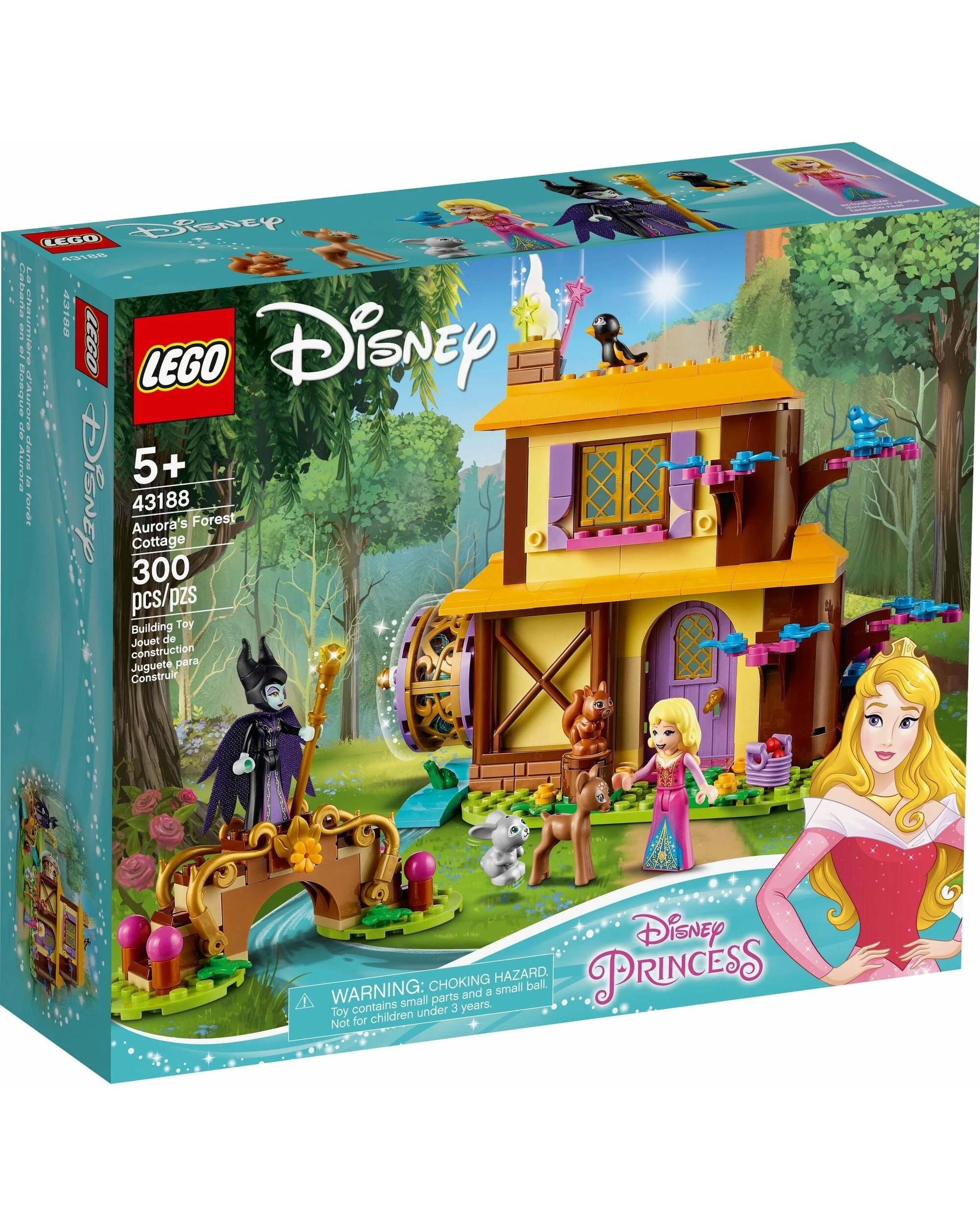 1 LEGO 43188 Aurora's Forest Cottage: Disney Princess Building Toy, 1 of 4
