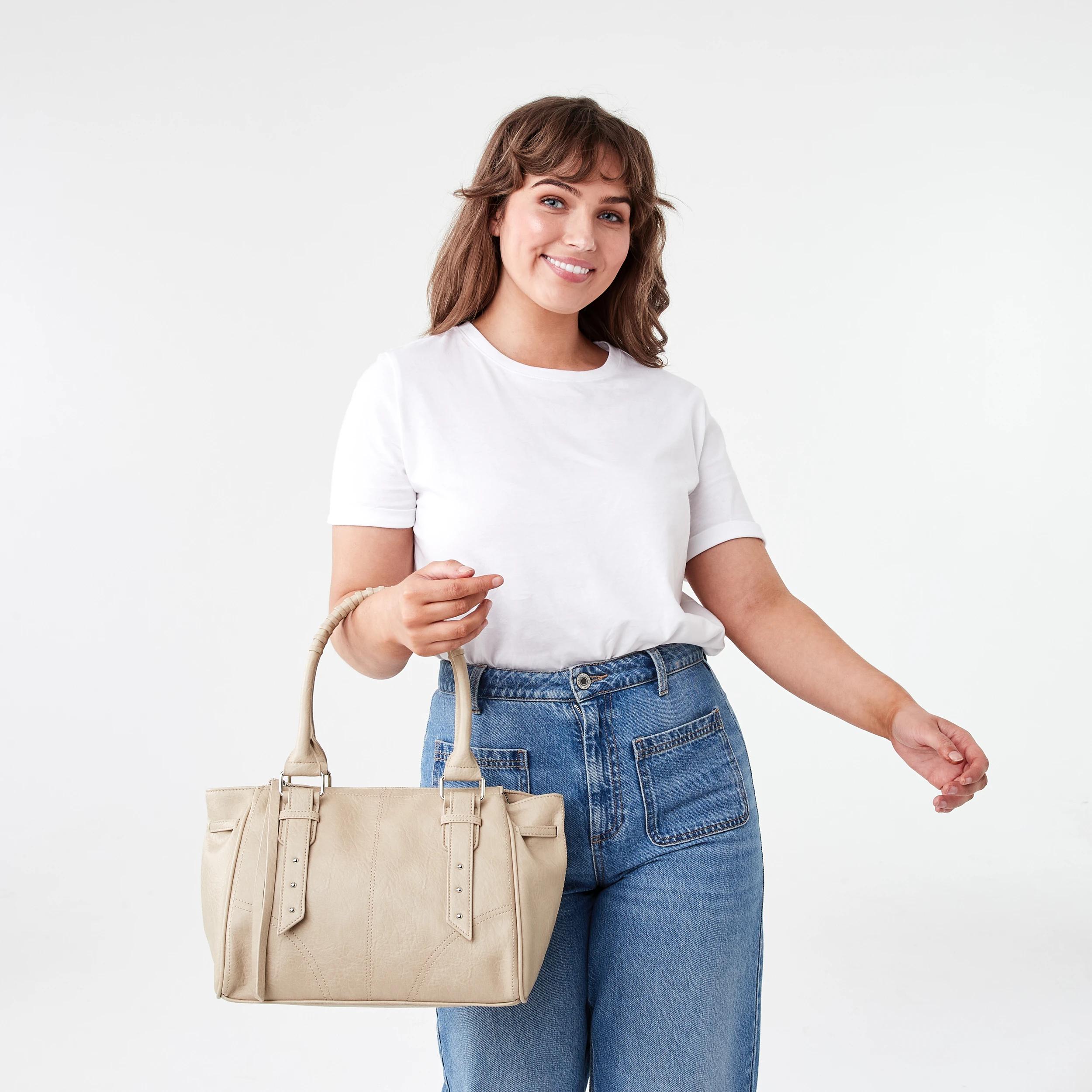 5 Vintage Tote Bag CHALK SAND, 5 of 5