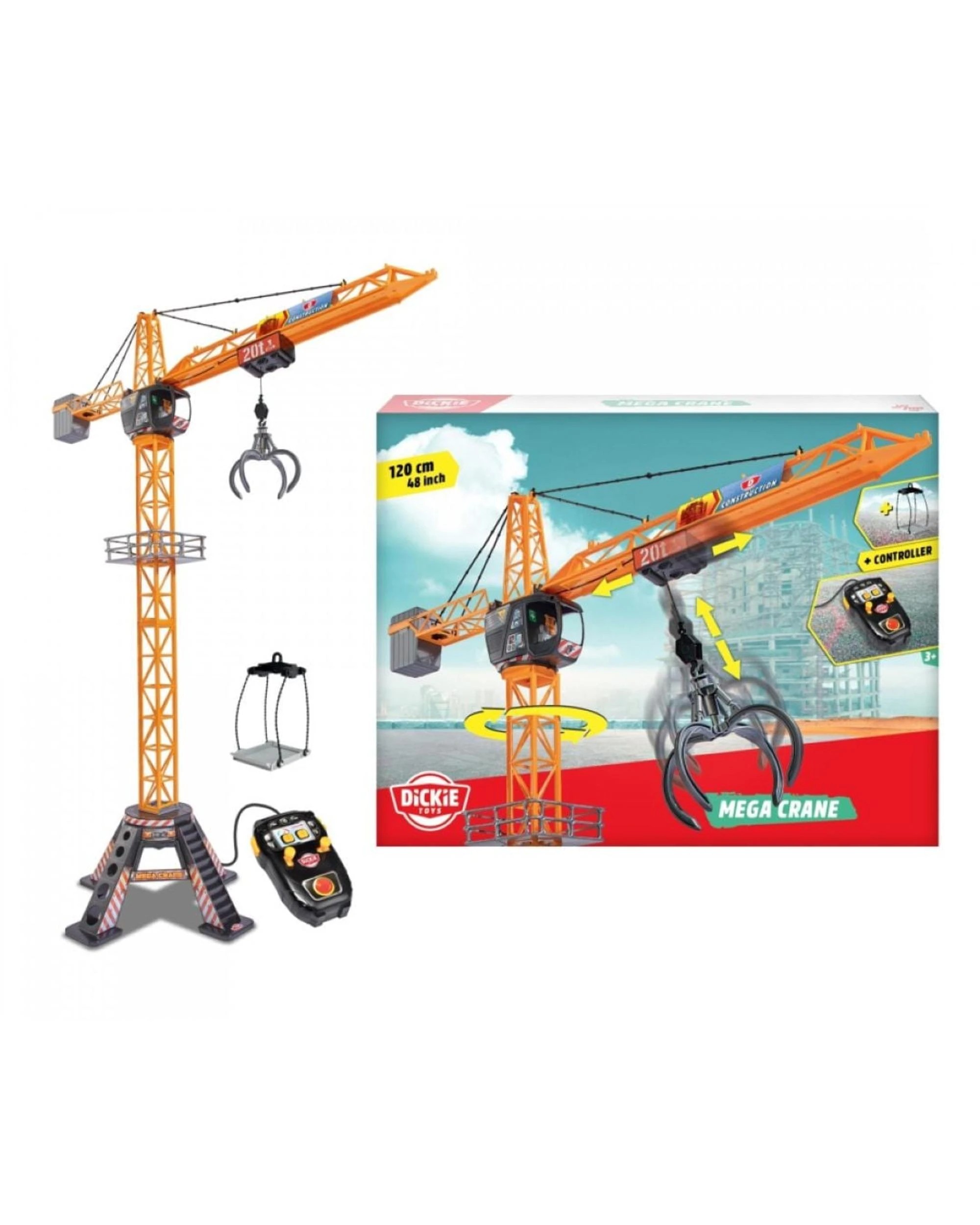 1 Dickie Toys Construction Mega Crane Toy, 1 of 3