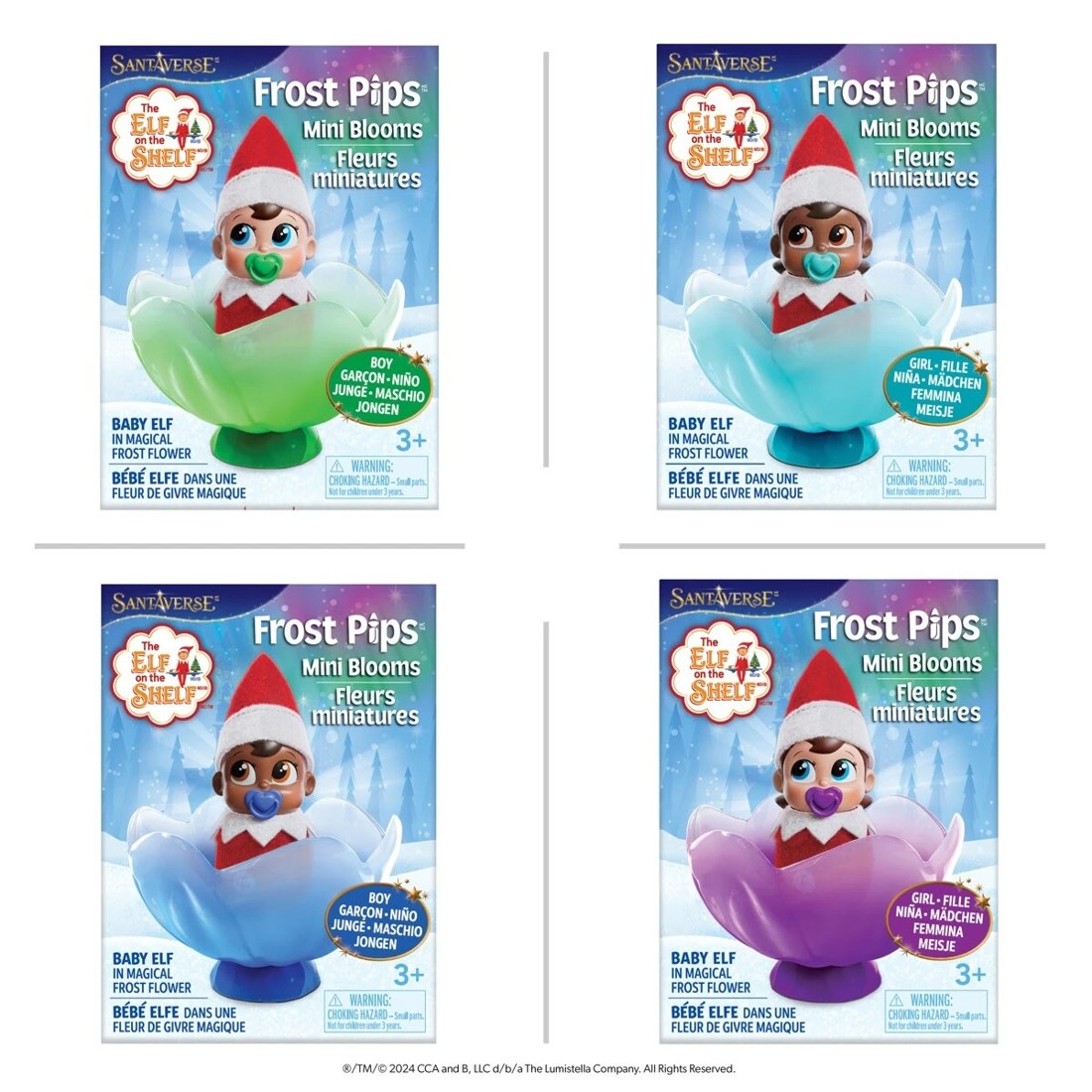 1 2 Piece Santaverse: The Elf on the Shelf Frost Pips Mini Blooms - Assorted, 1 of 10