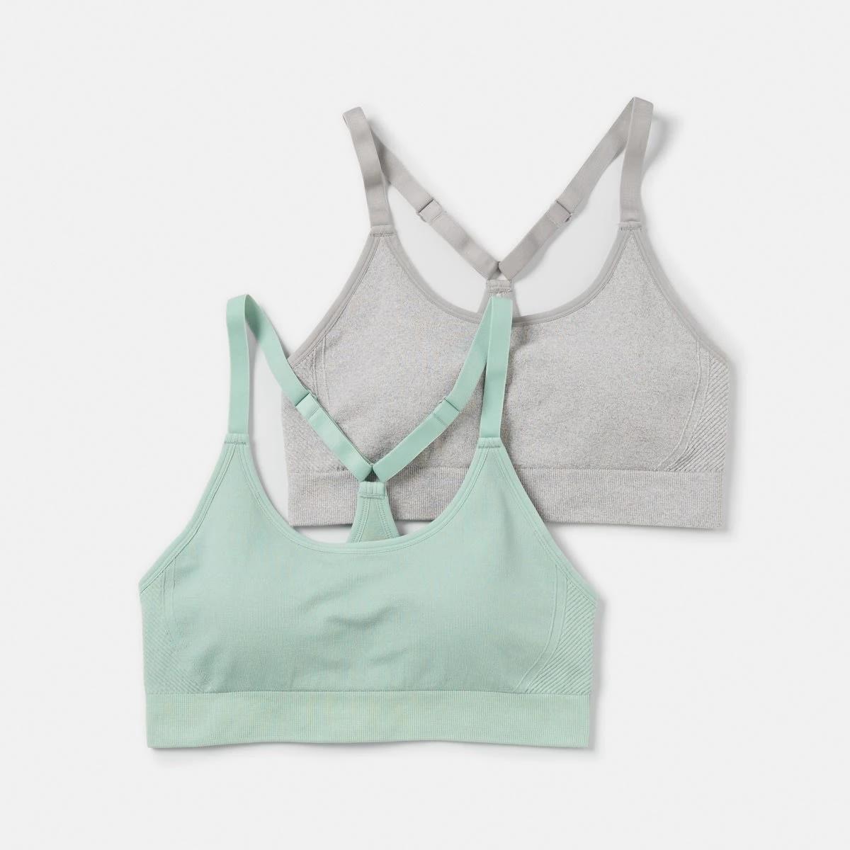 1 2 Pack Sports Medium Support Seamfree Crop Ig Gm, 1 of 10