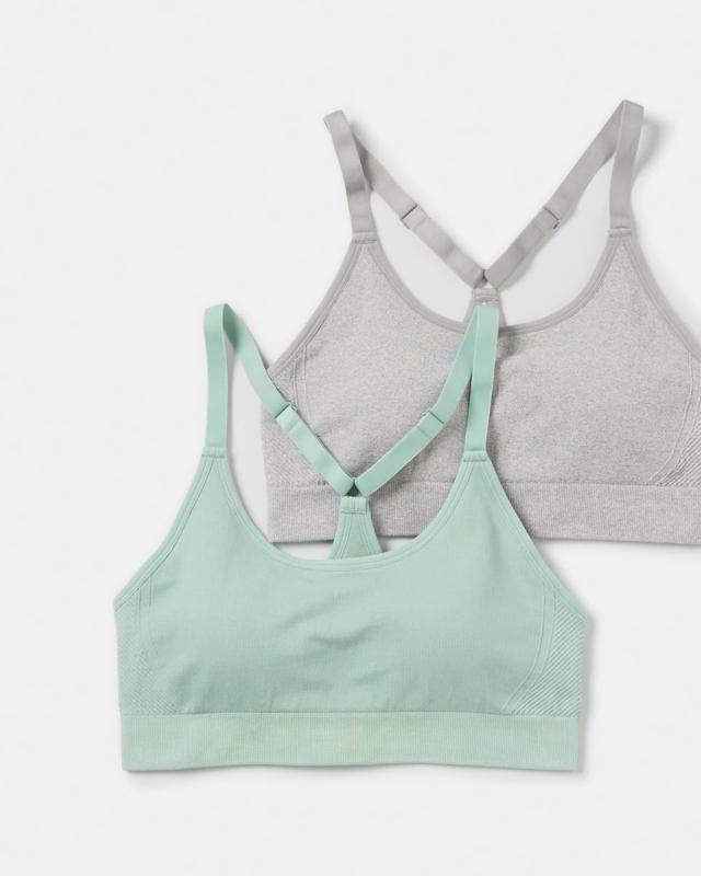 2 Pack Sports Medium Support Seamfree 