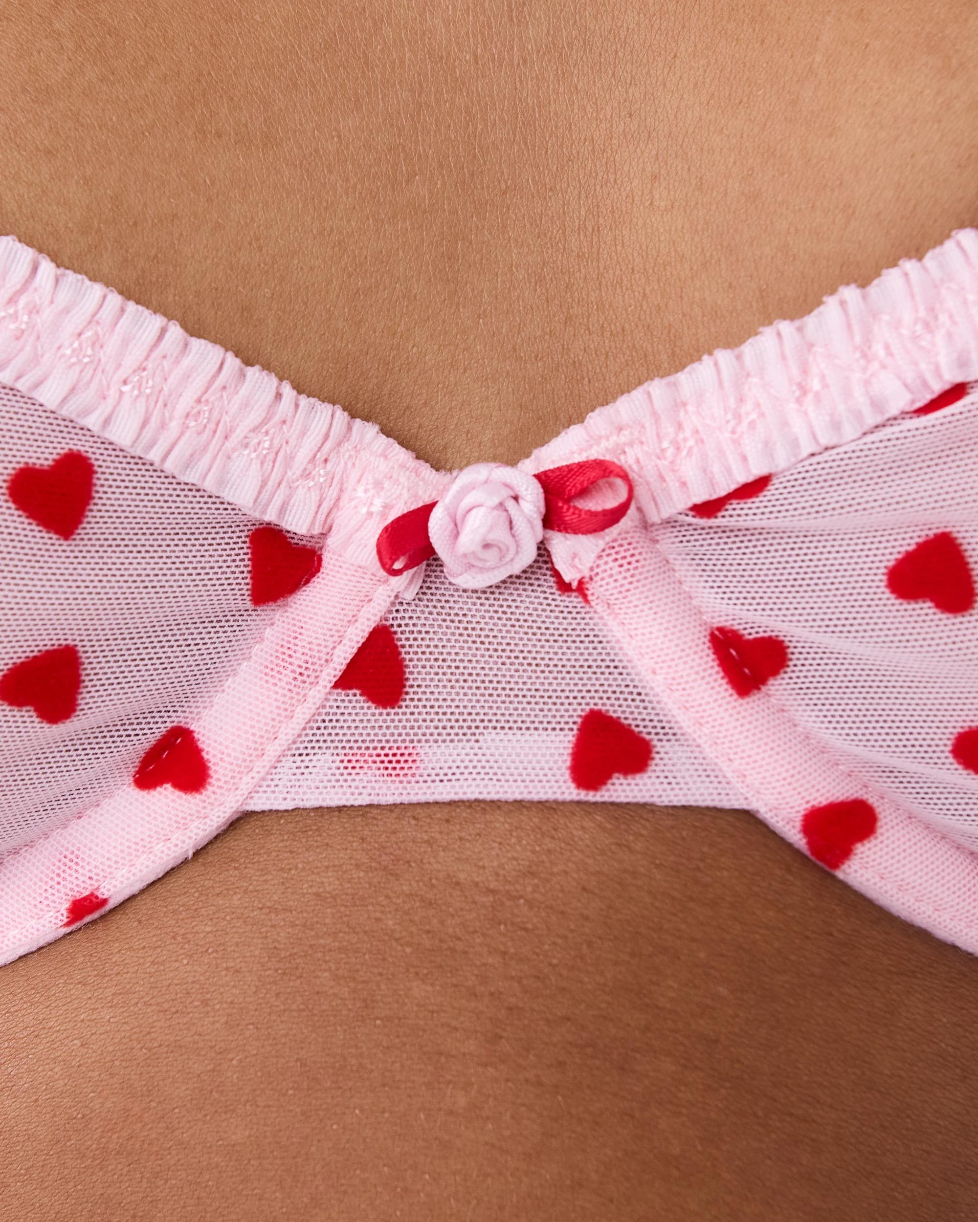 7 Co-ordinated Mesh Soft Cup Bra Hearts, 7 of 8