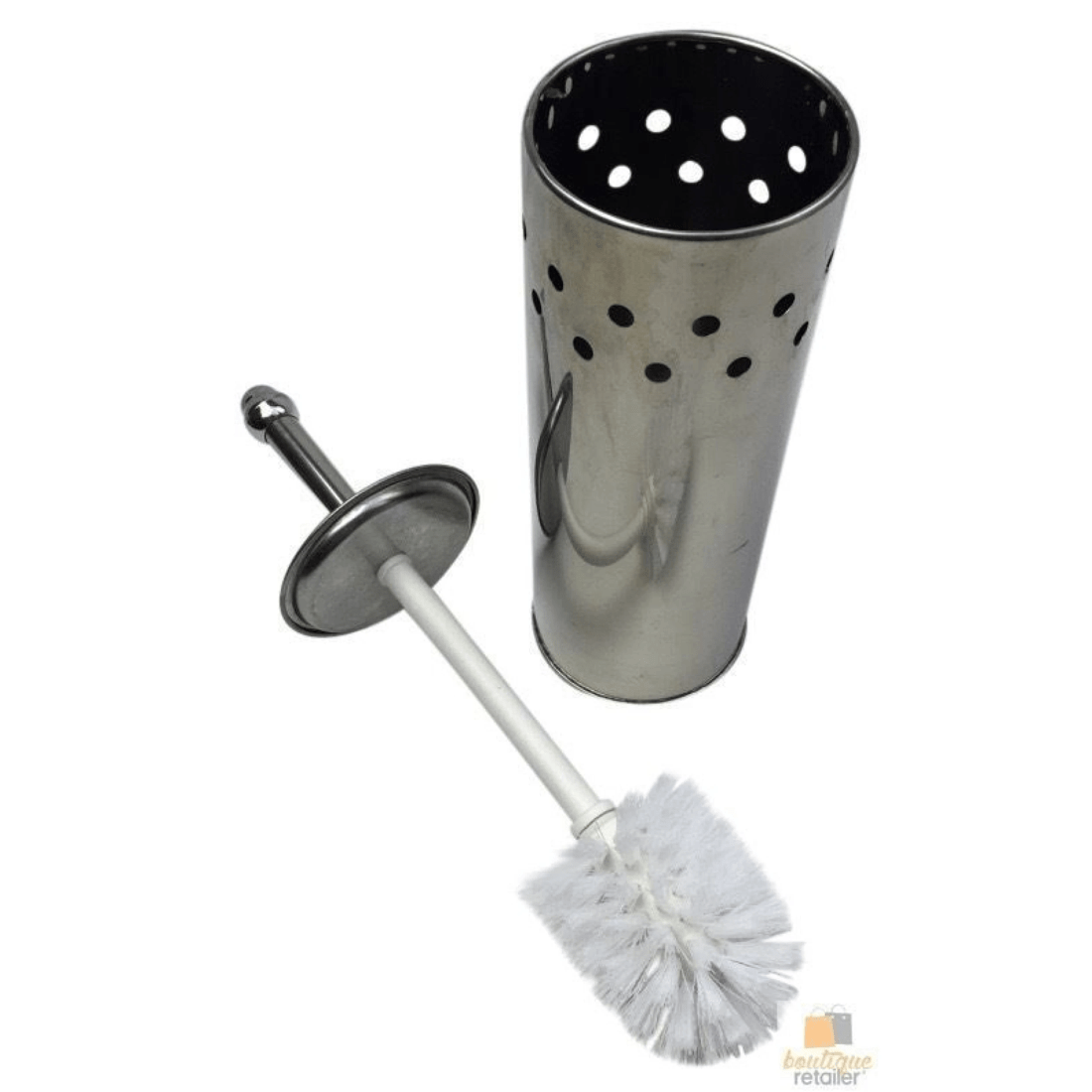 7 BR Home Stainless Steel Toilet Brush and Holder Set, 7 of 8