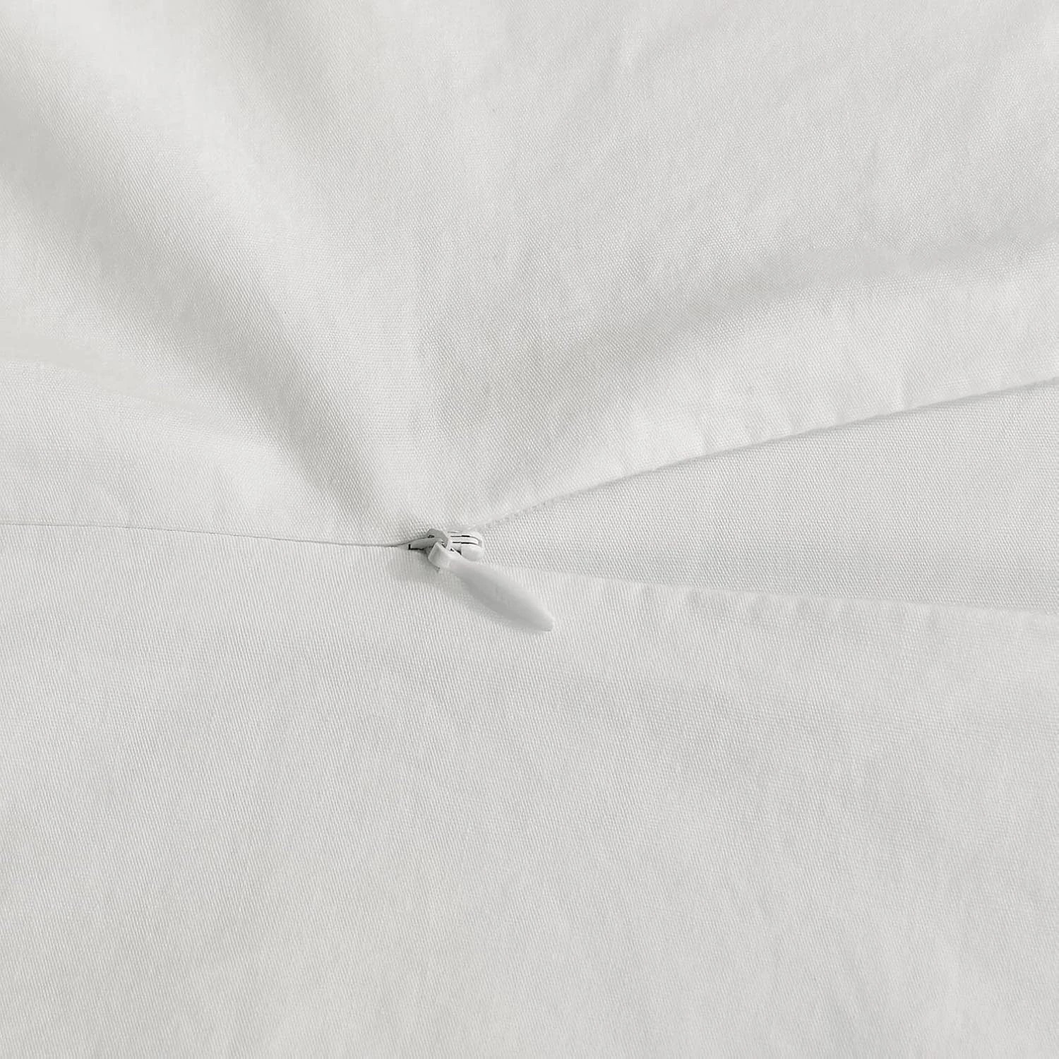 4 Gioia Casa Vintage Washed Cotton Quilt Cover Set Soft Breathable - Super King Bed - White, 4 of 4