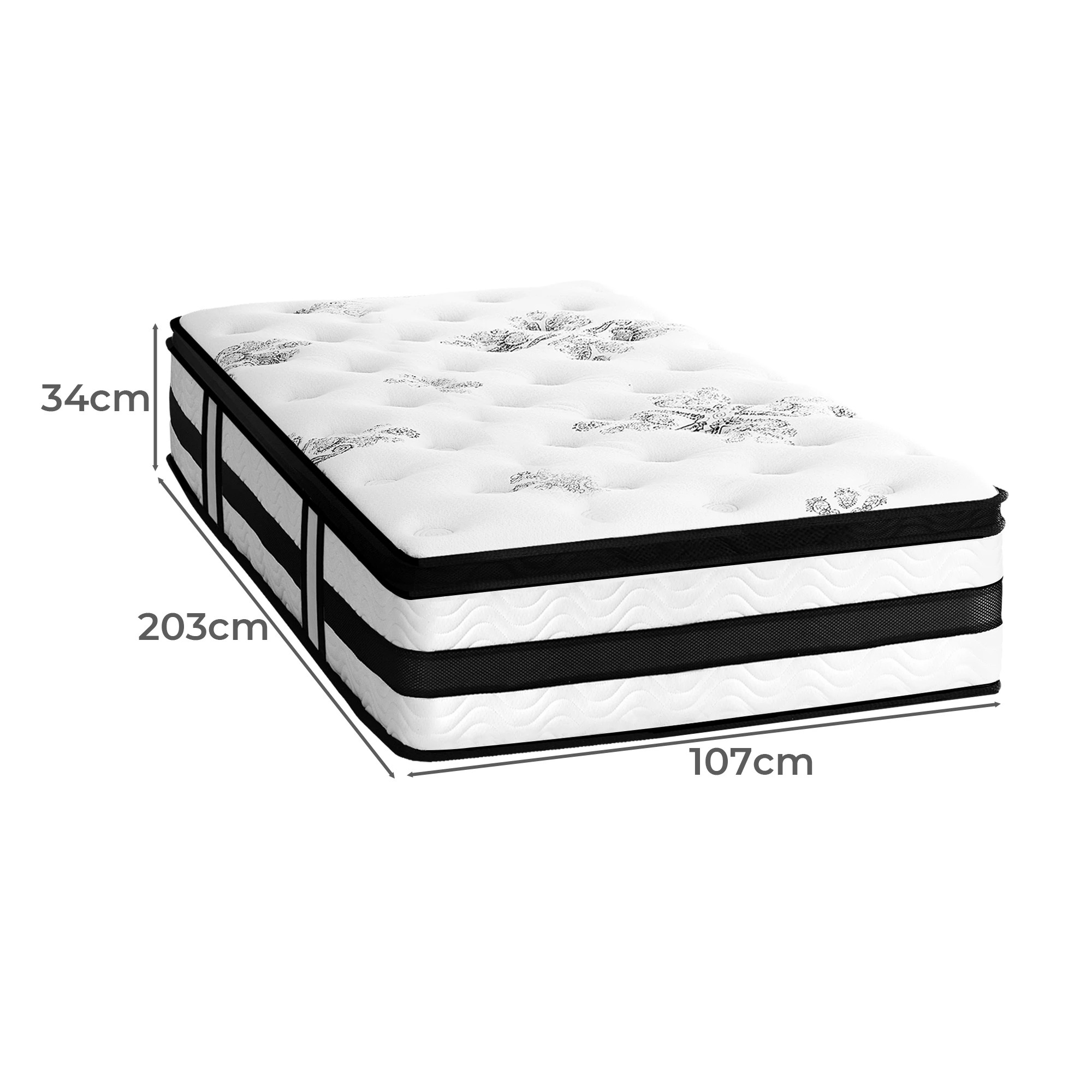 4 Bedra Bedding 34cm Cool Gel Foam Mattress - King Single
 - Multi, 4 of 10