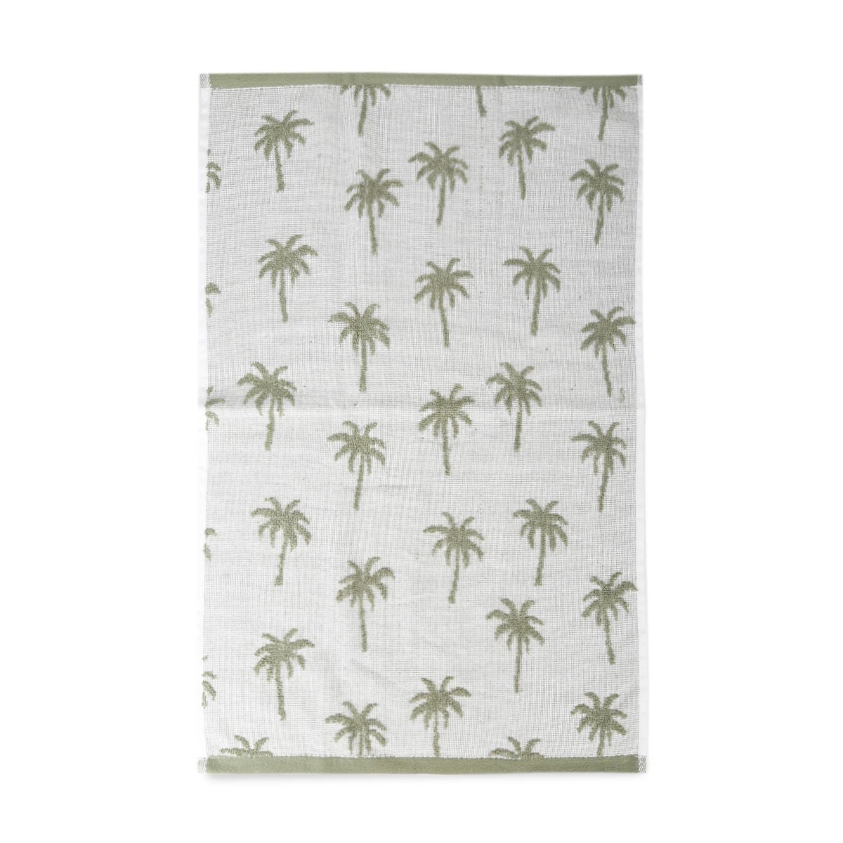 5 3 Pack Green Palm Tea Towels, 5 of 6