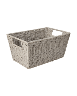 Rectangle Tapered Paper Rope Basket - Natural
