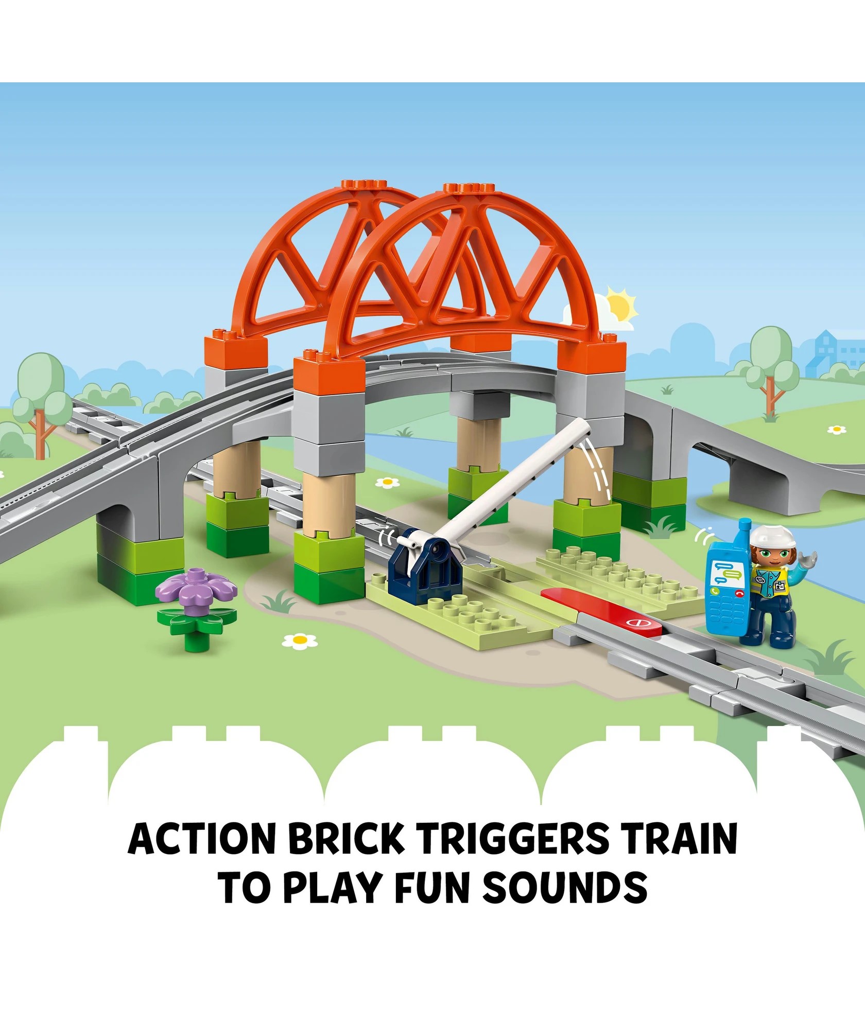 6 Lego® Duplo Town Train Bridge And Tracks Expansion Set 10426
 - Multi, 6 of 10