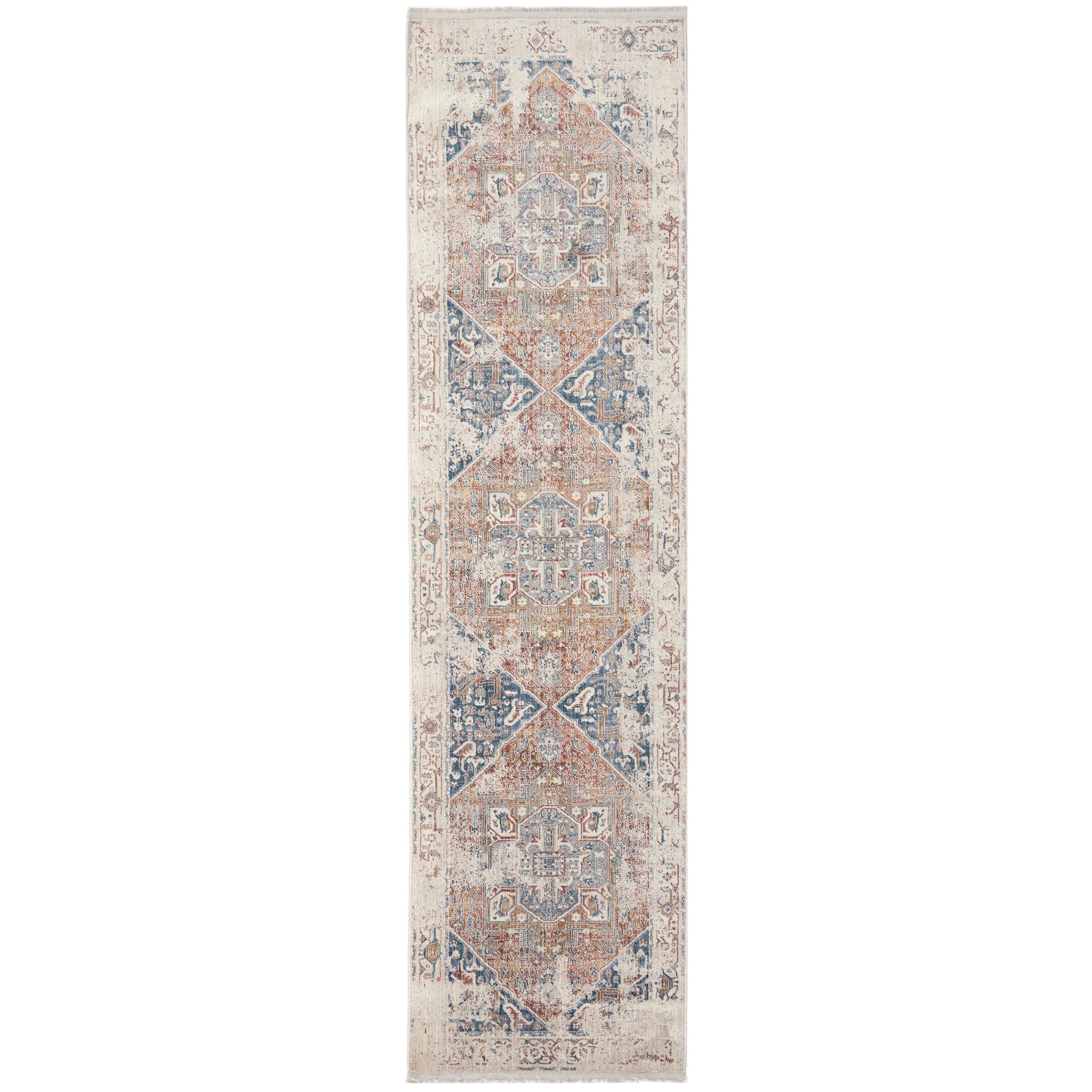 2 Common Ground Rugs Anatolia 300x80cm - Medium Runner Power Loomed Rug - Beige, 2 of 7