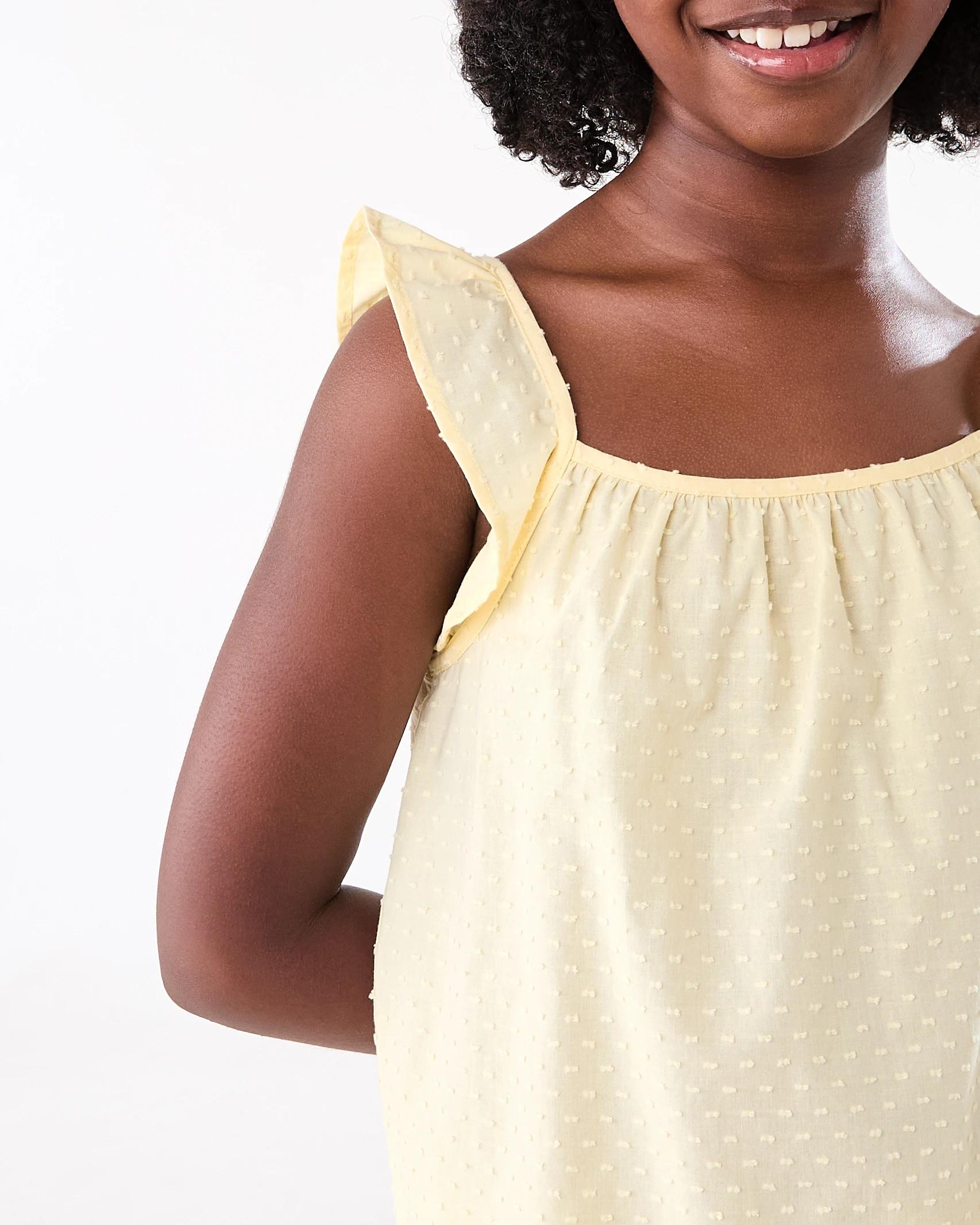 5 Embroidered Pyjama Set Ylw Butter, 5 of 7