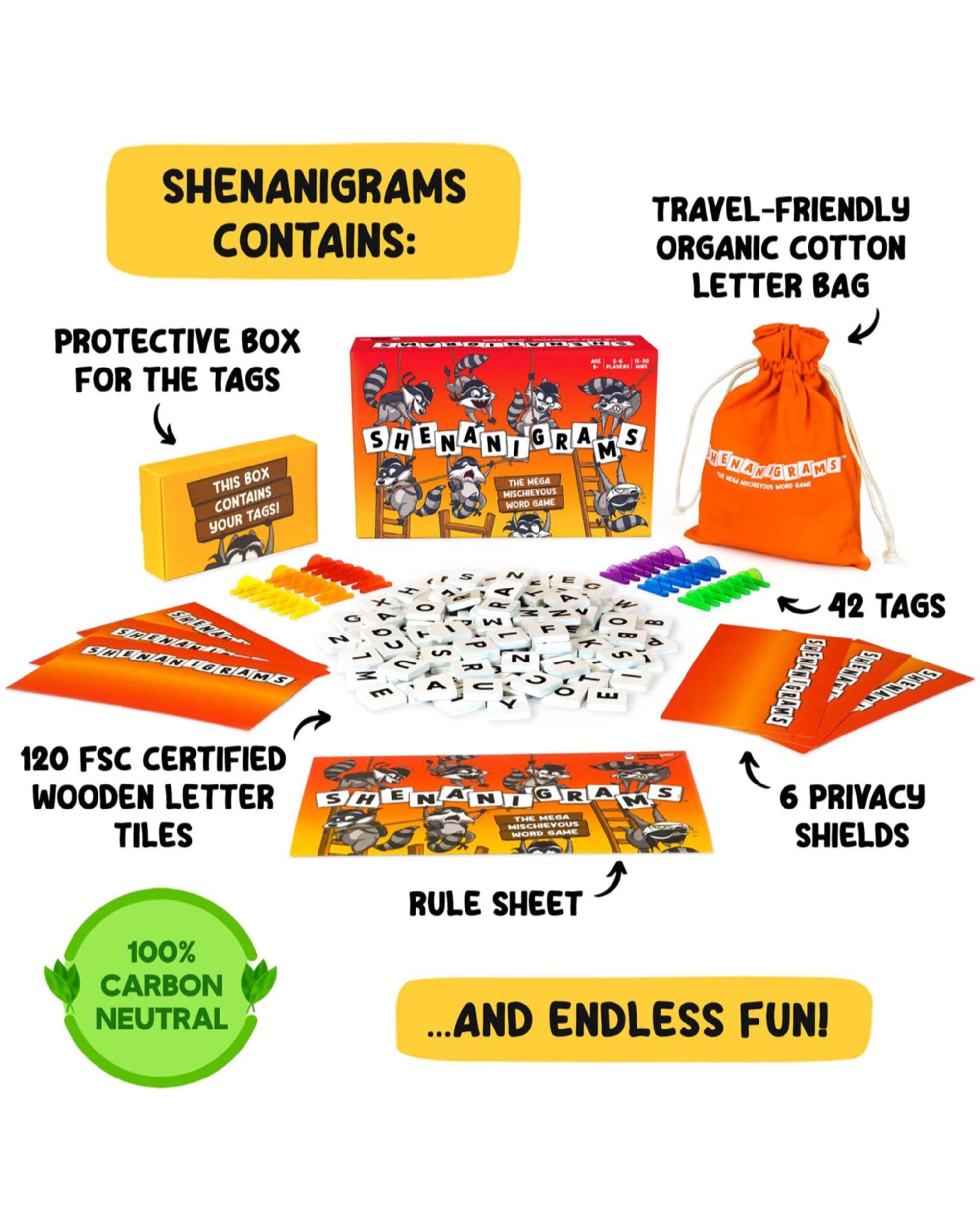 3 Shenanigrams Board Game, 3 of 5