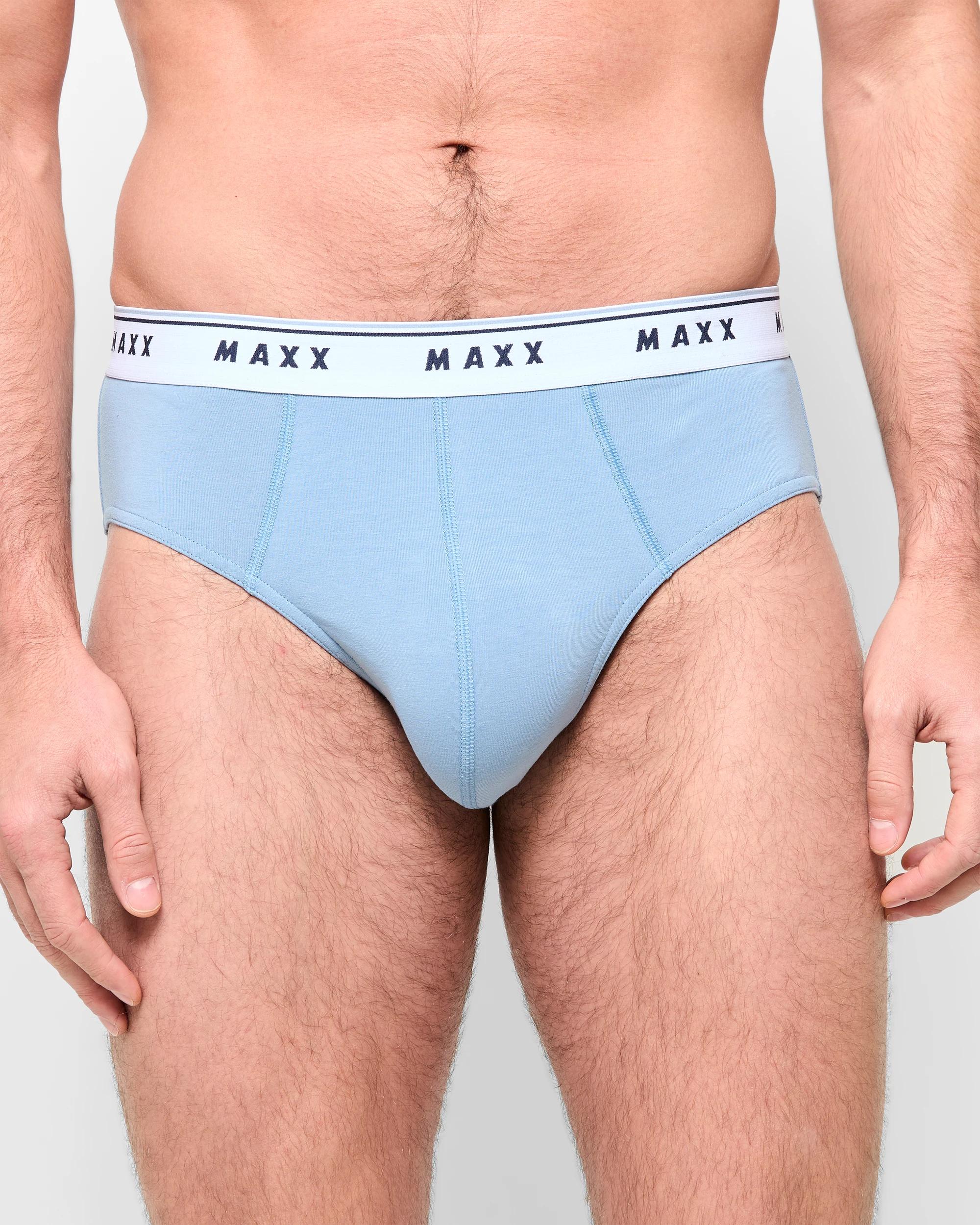 2 Mens Australian Cotton Blend Hipster Briefs 5 Pack - Maxx BLUES, 2 of 5