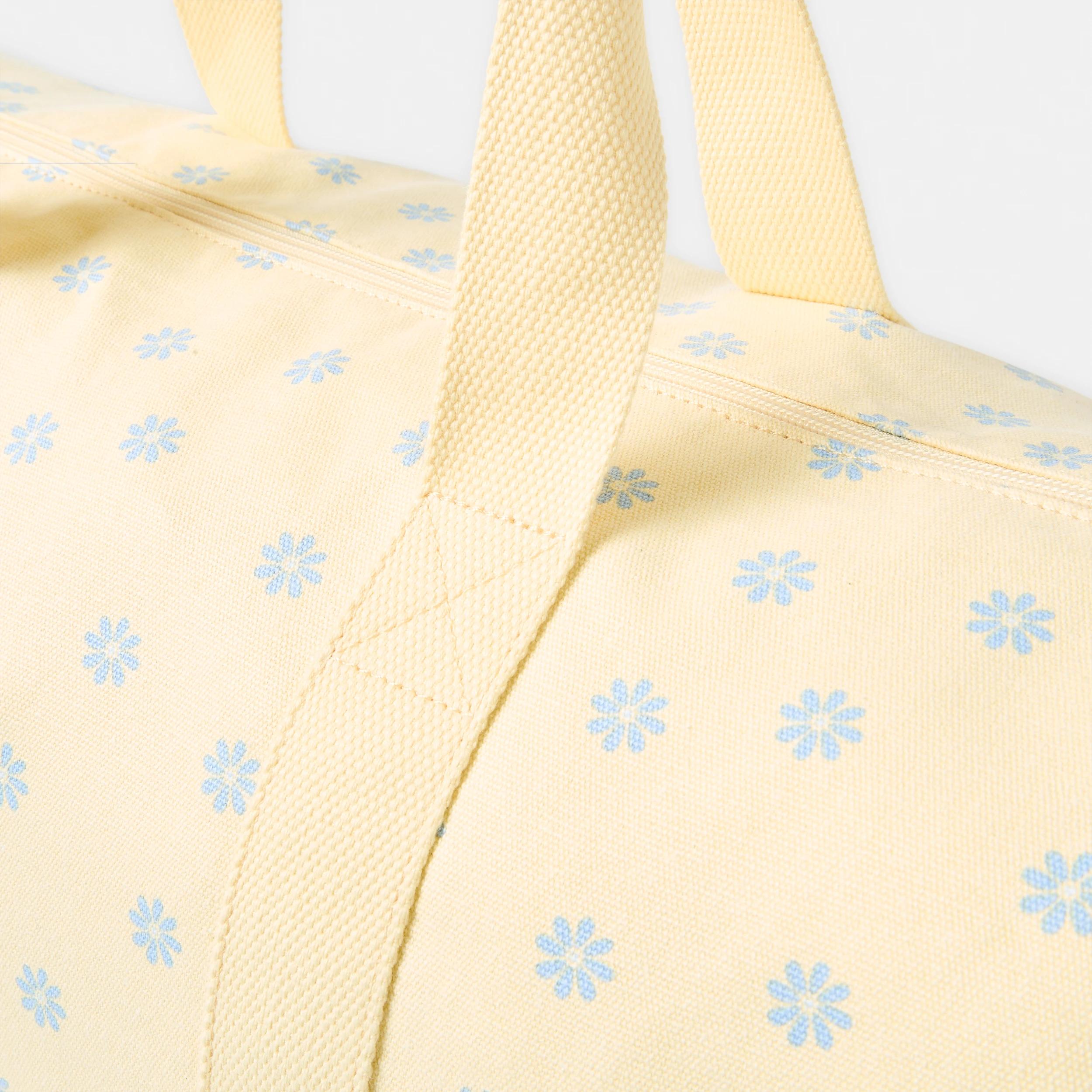 4 Canvas Weekender Bag Daisy, 4 of 4