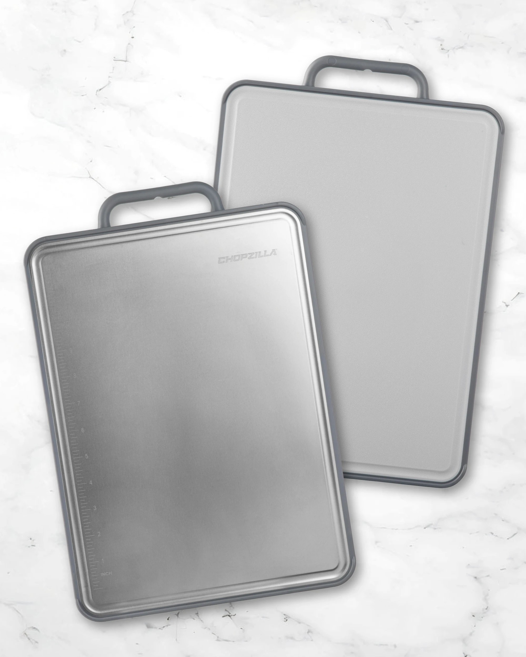 6 Global Shop Direct Chopzilla Titanium Chopping Board Dual-Sided Cutting Board Food Safe Non-Porous Titanium, 6 of 8