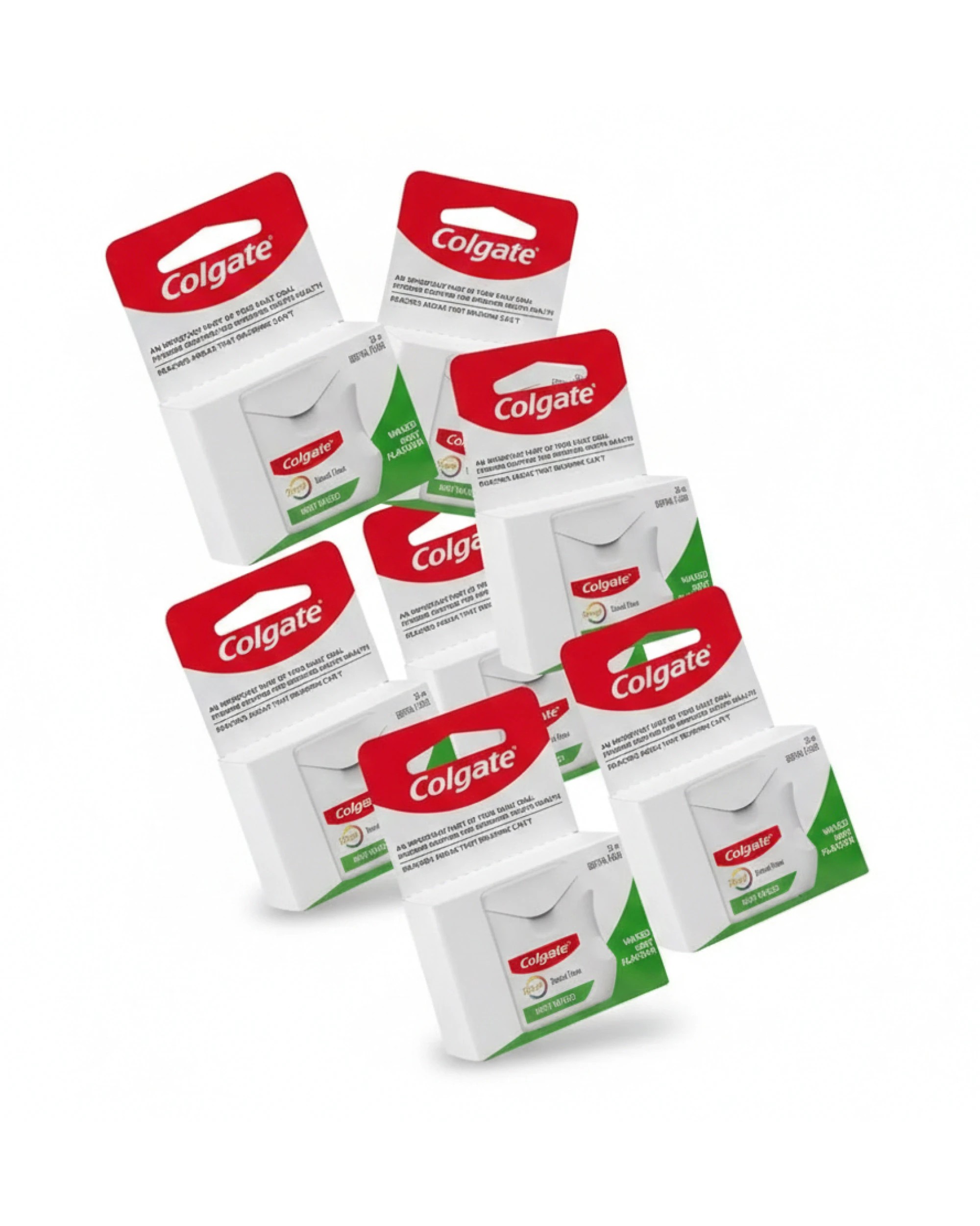 1 6x Colgate Total Dental Floss Mint Waxed Plaque Removal Gum Care 25m, 1 of 6
