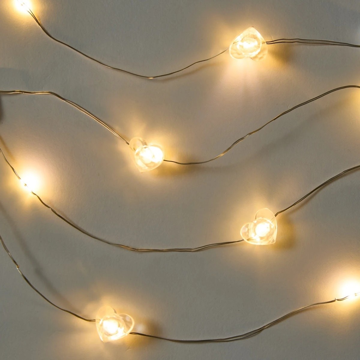 4 Mini Heart Wire String Lights, 4 of 8