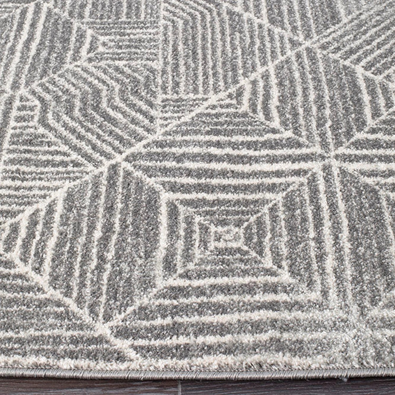 3 Common Ground Rugs Bluebay 457 300x80cm - Medium Runner Power Loomed Pet Friendly Rug - Grey, 3 of 5