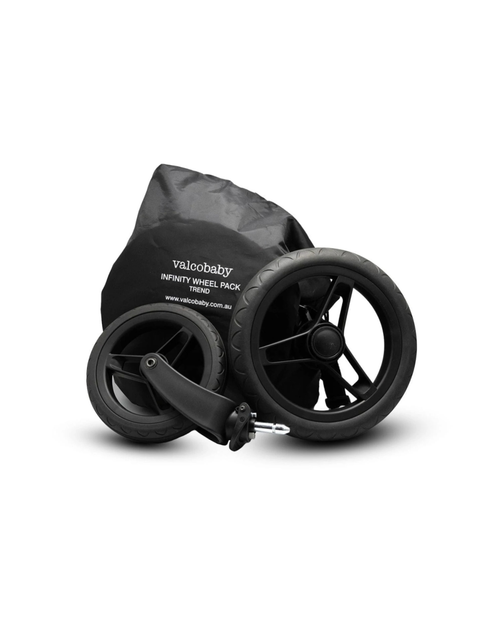 1 Valcobaby Infinity 4pc Stroller Pram Wheels Puncture Proof For Trend Models - Black, 1 of 6
