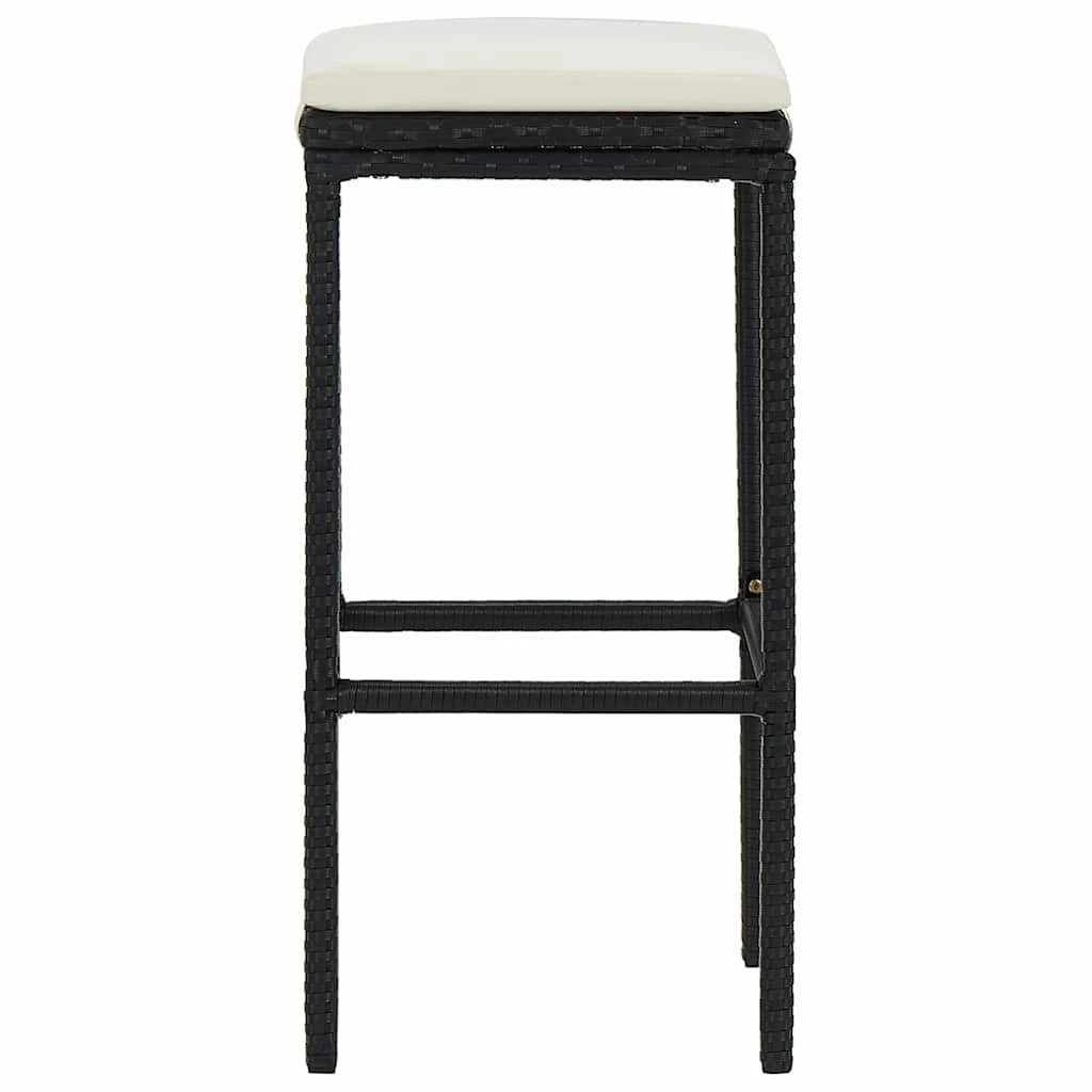 4 vidaXL Bar stool Footrest - Black, 4 of 8