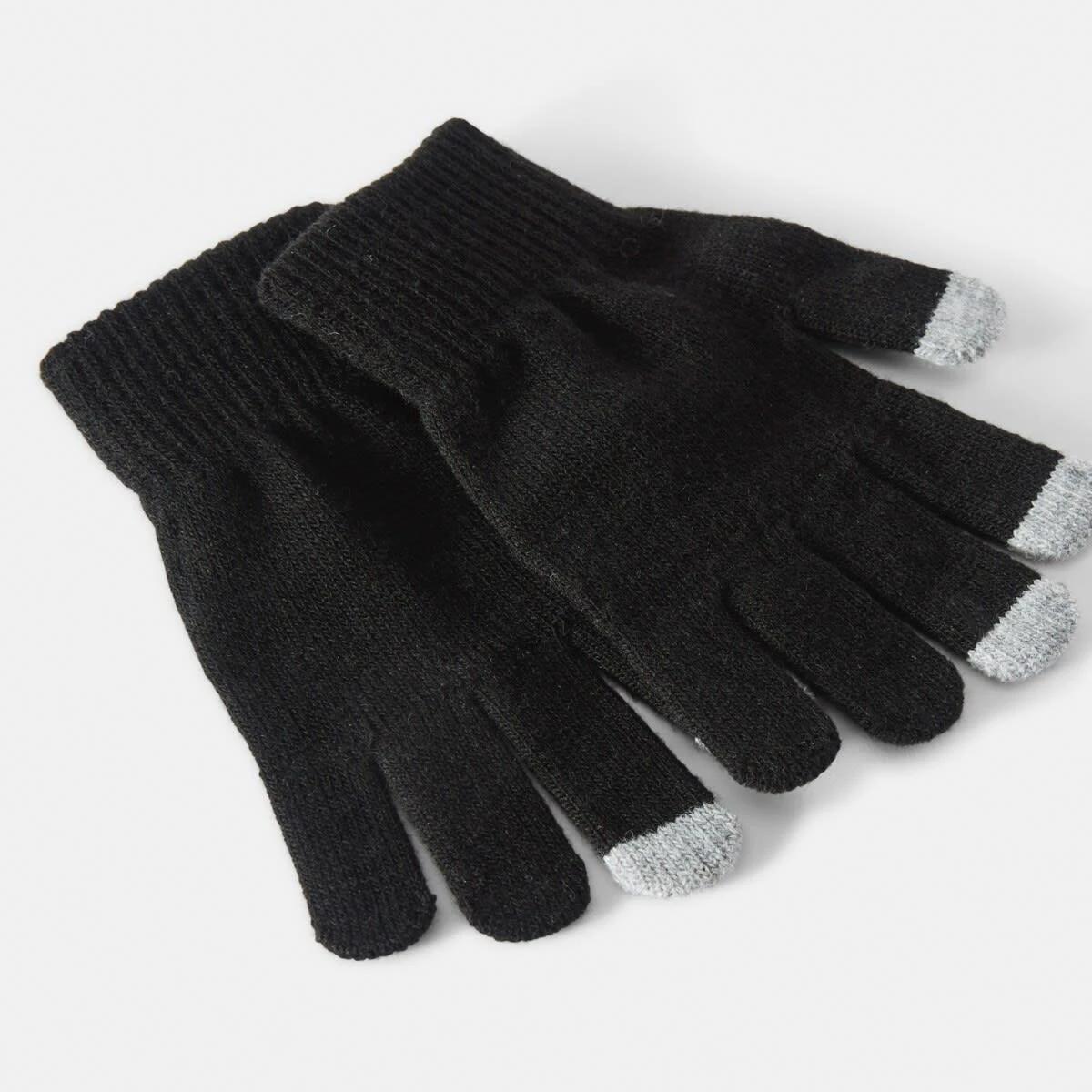3 Touchscreen Gloves Black, 3 of 3
