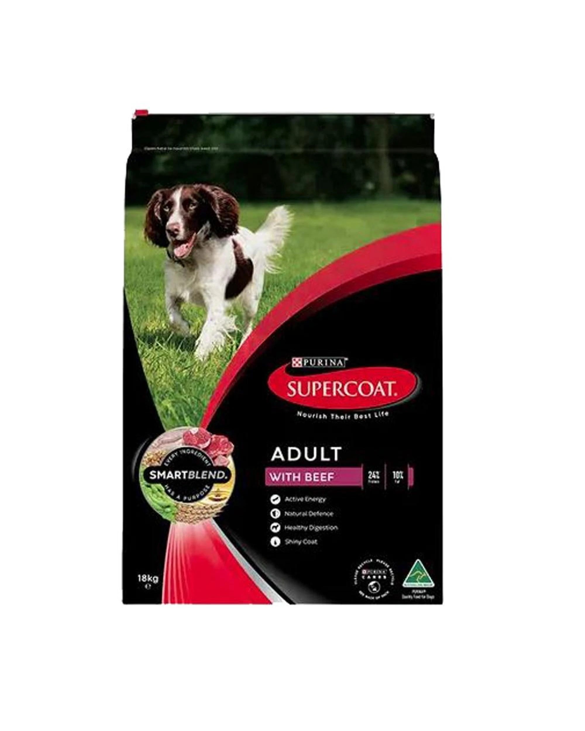 8 Supercoat Smartblend Adult Healthy Digestion Dry Dog Food w/ Beef 18kg, 8 of 10