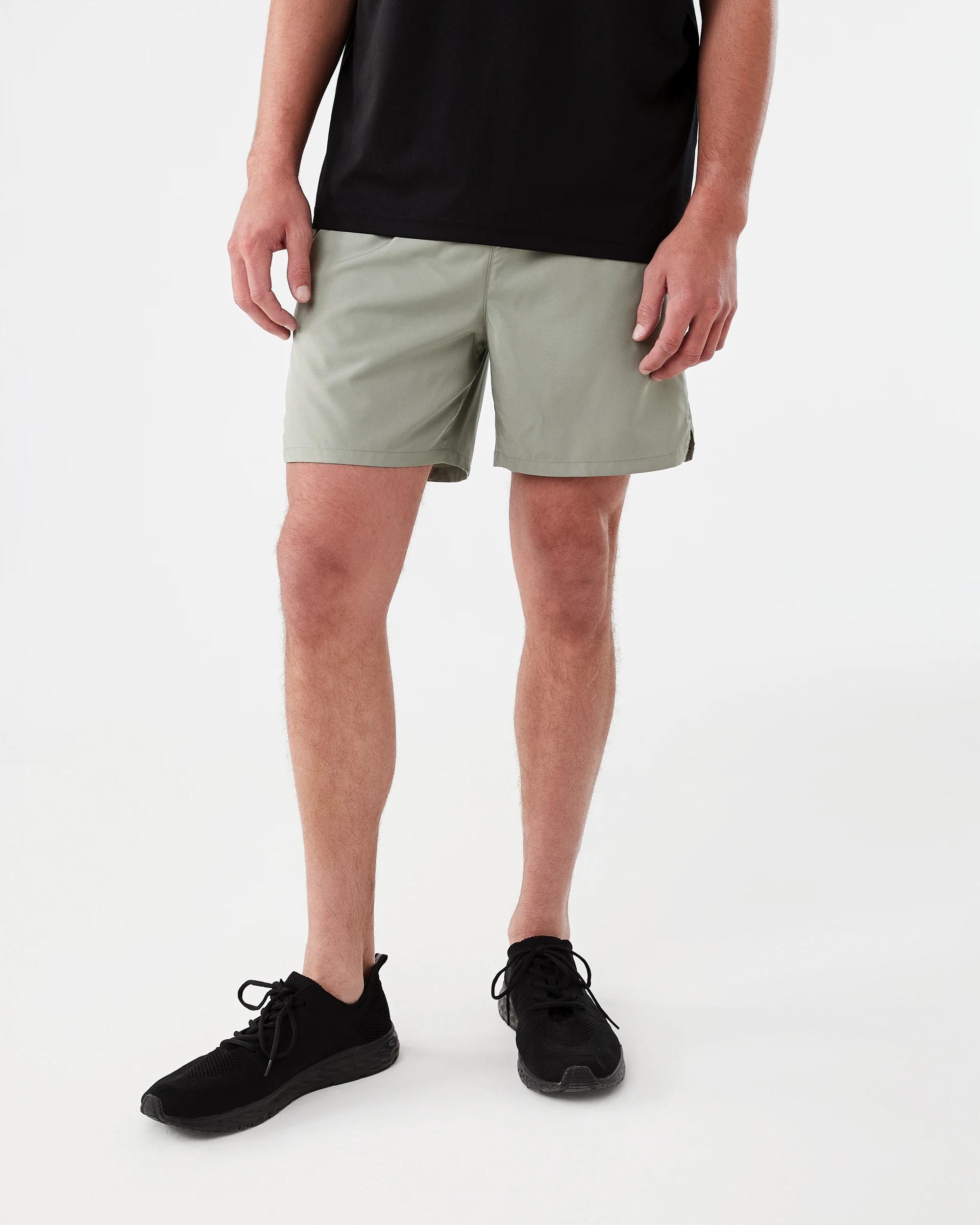 8 Active Mens Woven Stretch Shorts Rhino Grn, 8 of 8