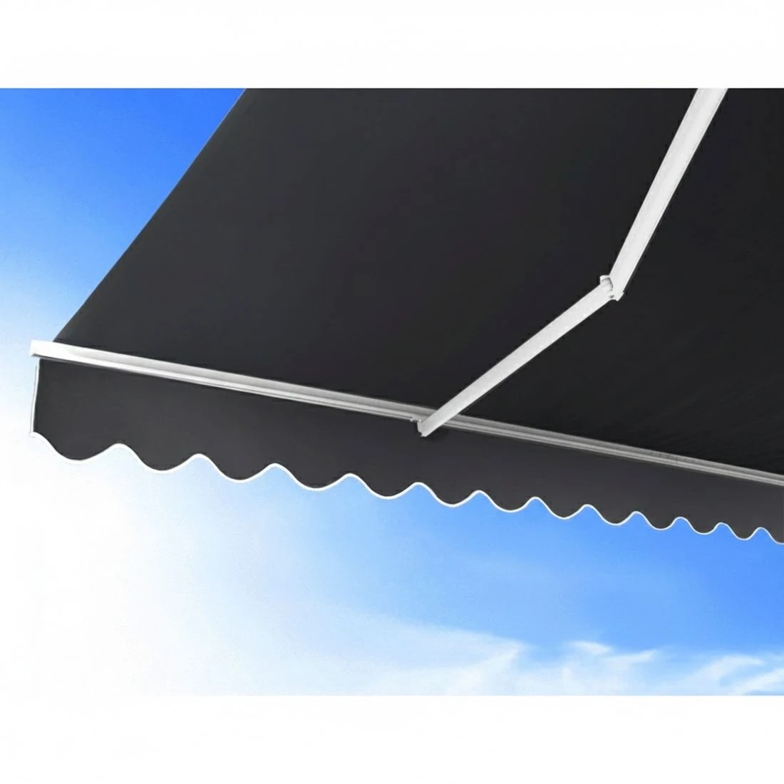 4 Instahut Retractable Folding Arm Awning Manual Sunshade 2.5Mx2M - Grey, 4 of 6