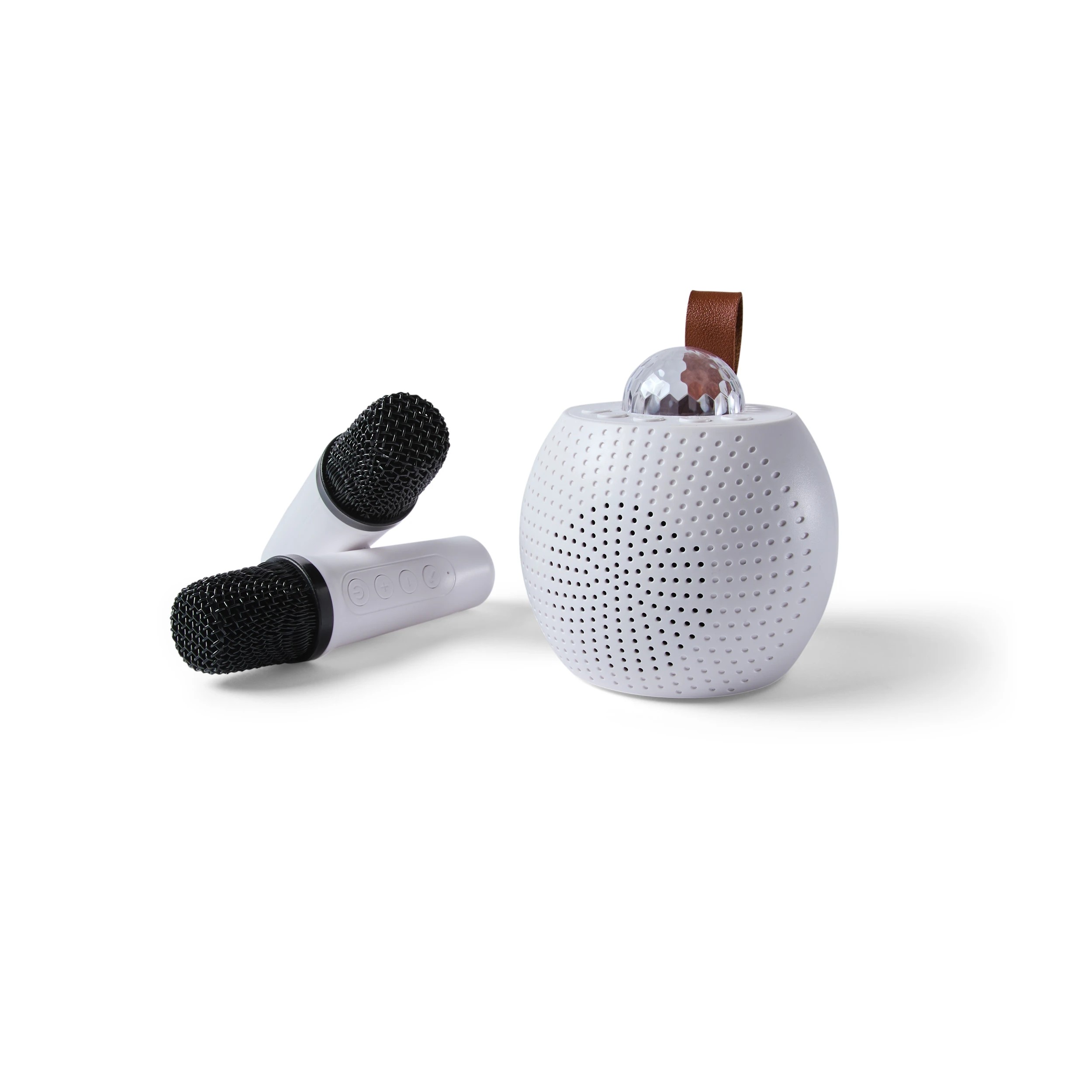 4 Karaoke Speaker with Light - White, 4 of 10