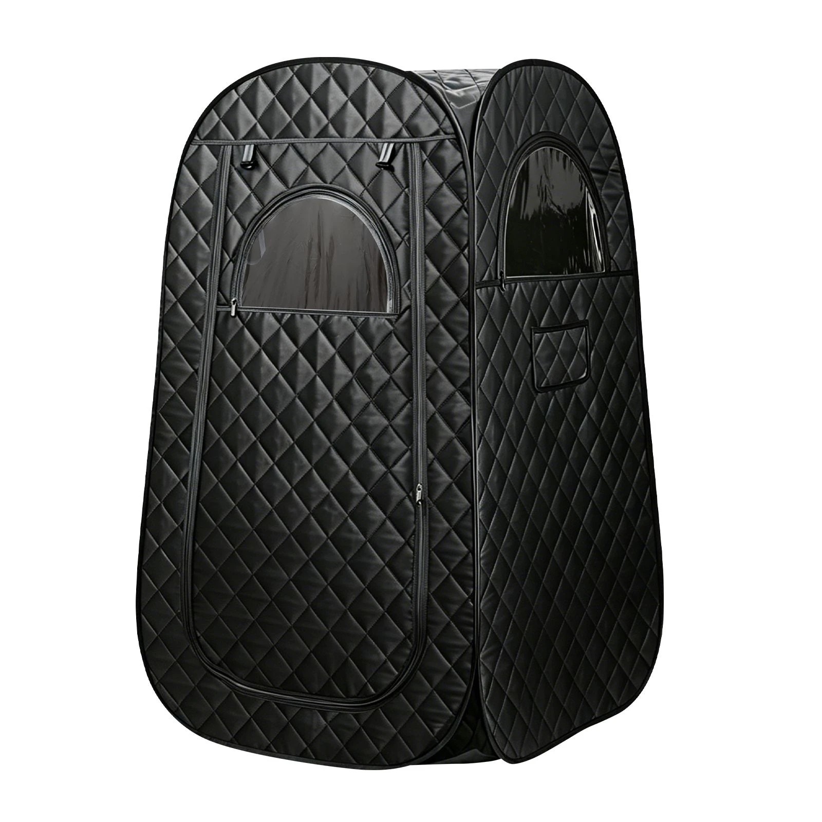 2 Maxkon Portable Steam Sauna Tent Full Body Home Spa Box with 3L Steamer Remote Control & Foldable Chair, 2 of 7