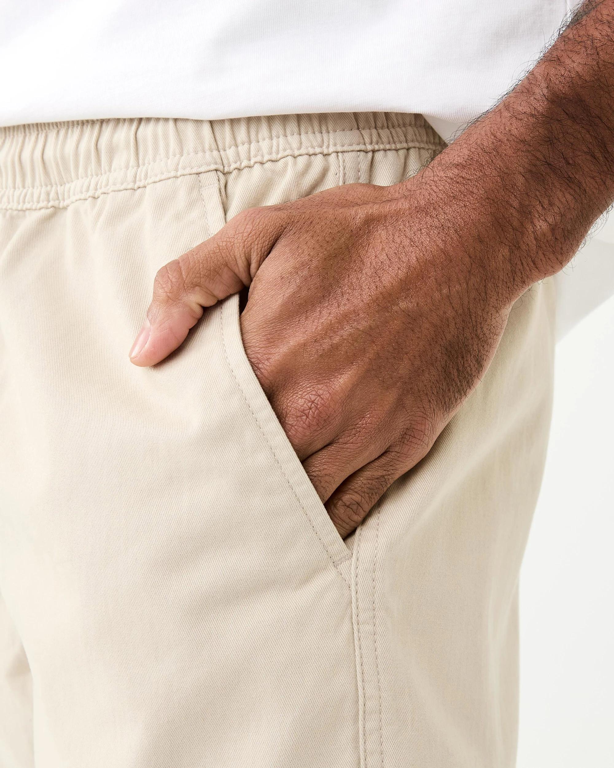 4 Elastic Waist Cuffed Joggers Bge Ntrl, 4 of 7