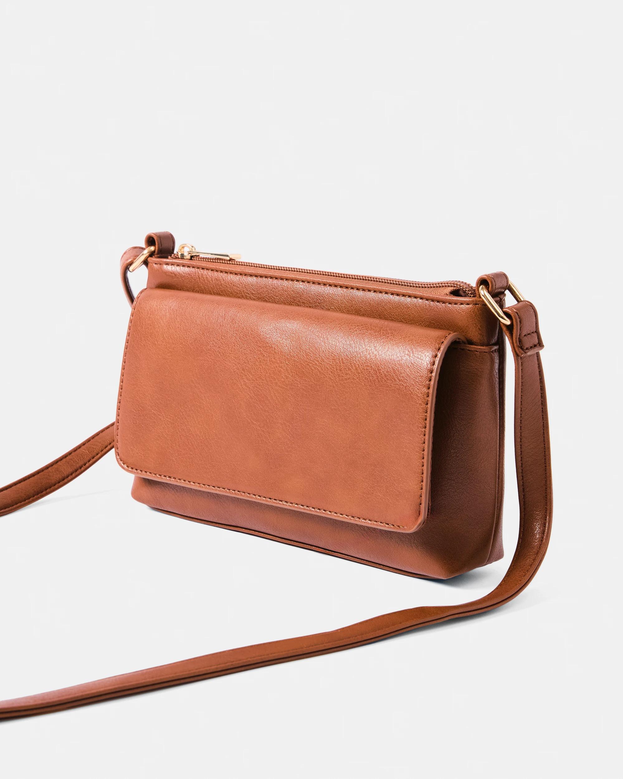 2 Envelope Pocket Crossbody Bag Warm Umber, 2 of 5