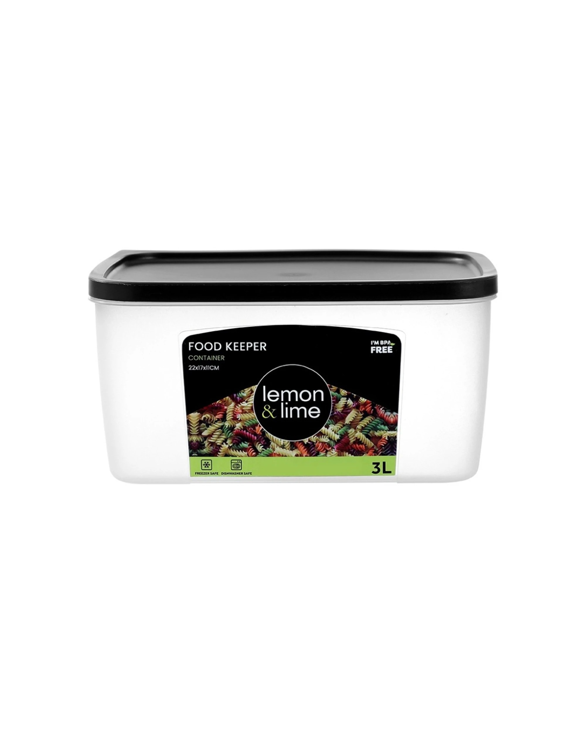 4 Lemon & Lime 6PK Food Keeper Rectangle Reusable Container 3L - Clear, 4 of 8