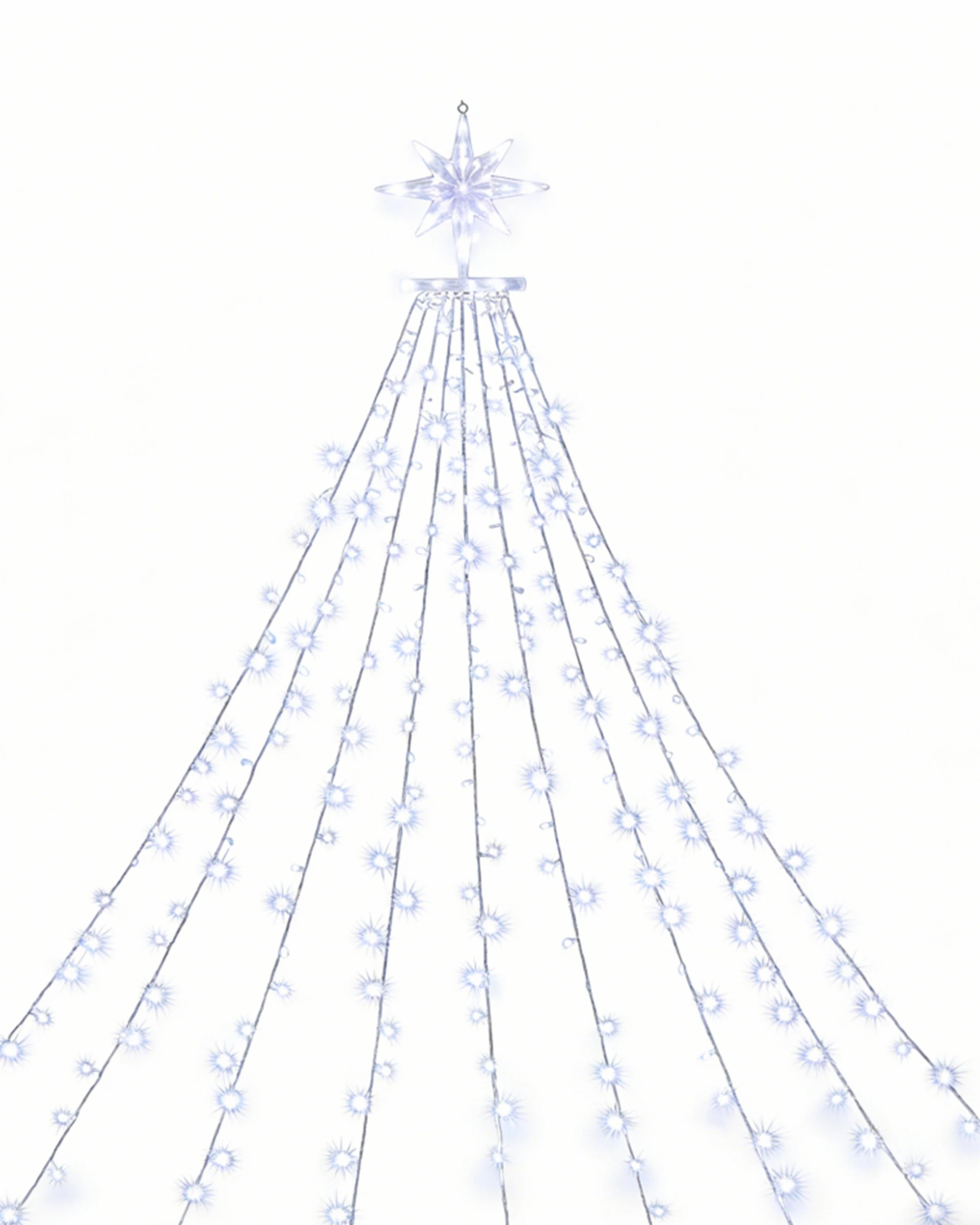 1 Advwin 3.5M × 9 Lines 350 RGB LED String Fairy Lights - White, 1 of 5