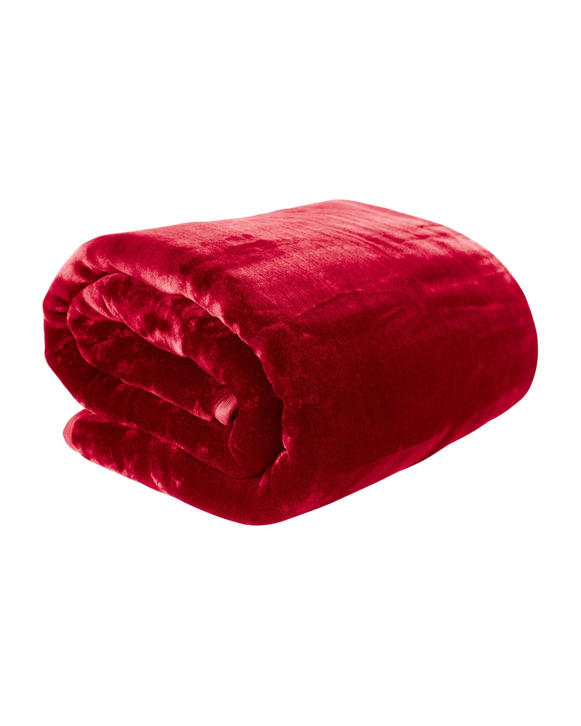 1 Laura Hill 600-gsm Mink Blanket Double-sided Soft Plush Bed Faux Throw Rug Wine Red
 - Queen Bed, 1 of 8
