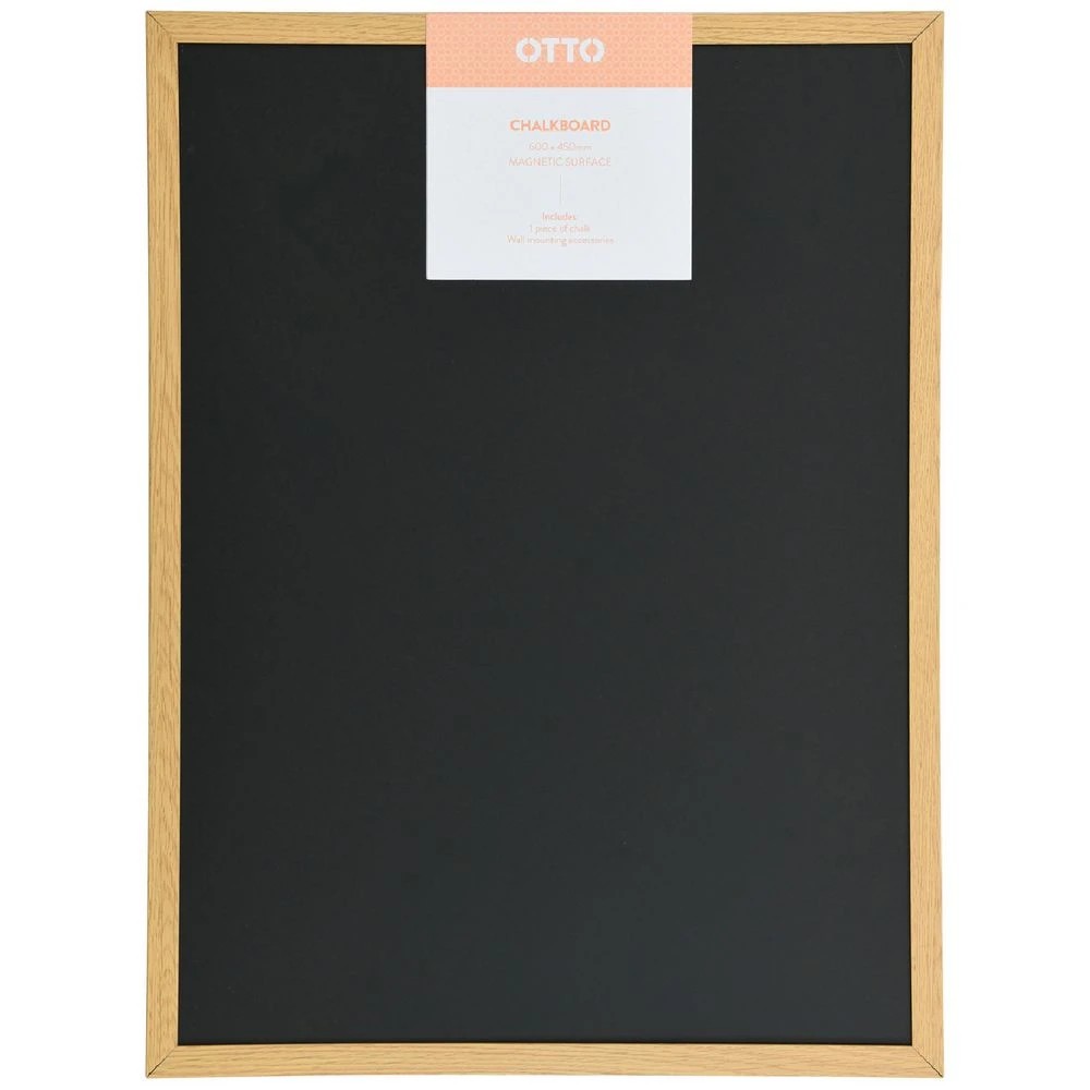 1 Otto Chalkboard Oak Frame 600x450mm, 1 of 9
